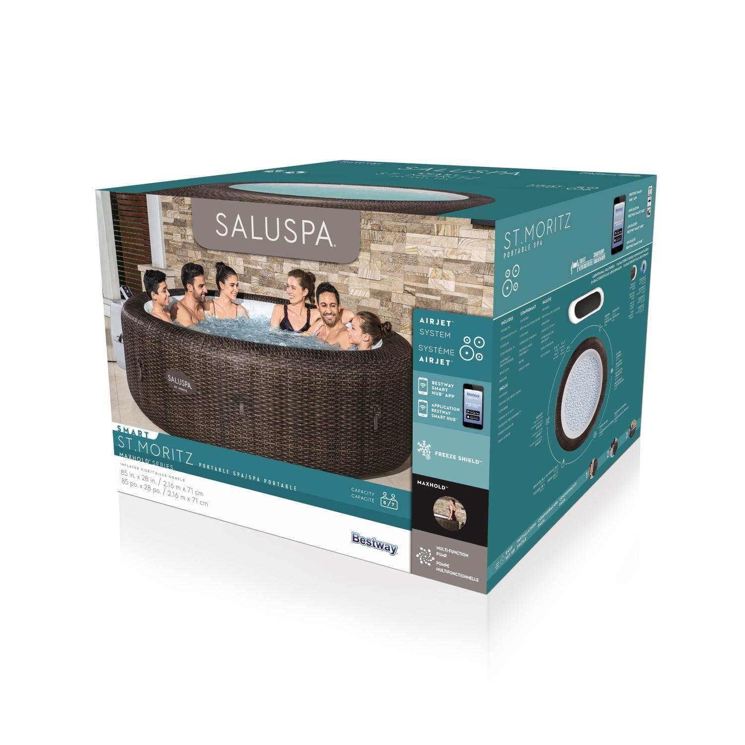 Hot Tub Spa Jacuzzi Inflable St. Moritz SmartWifi 7 Personas-3