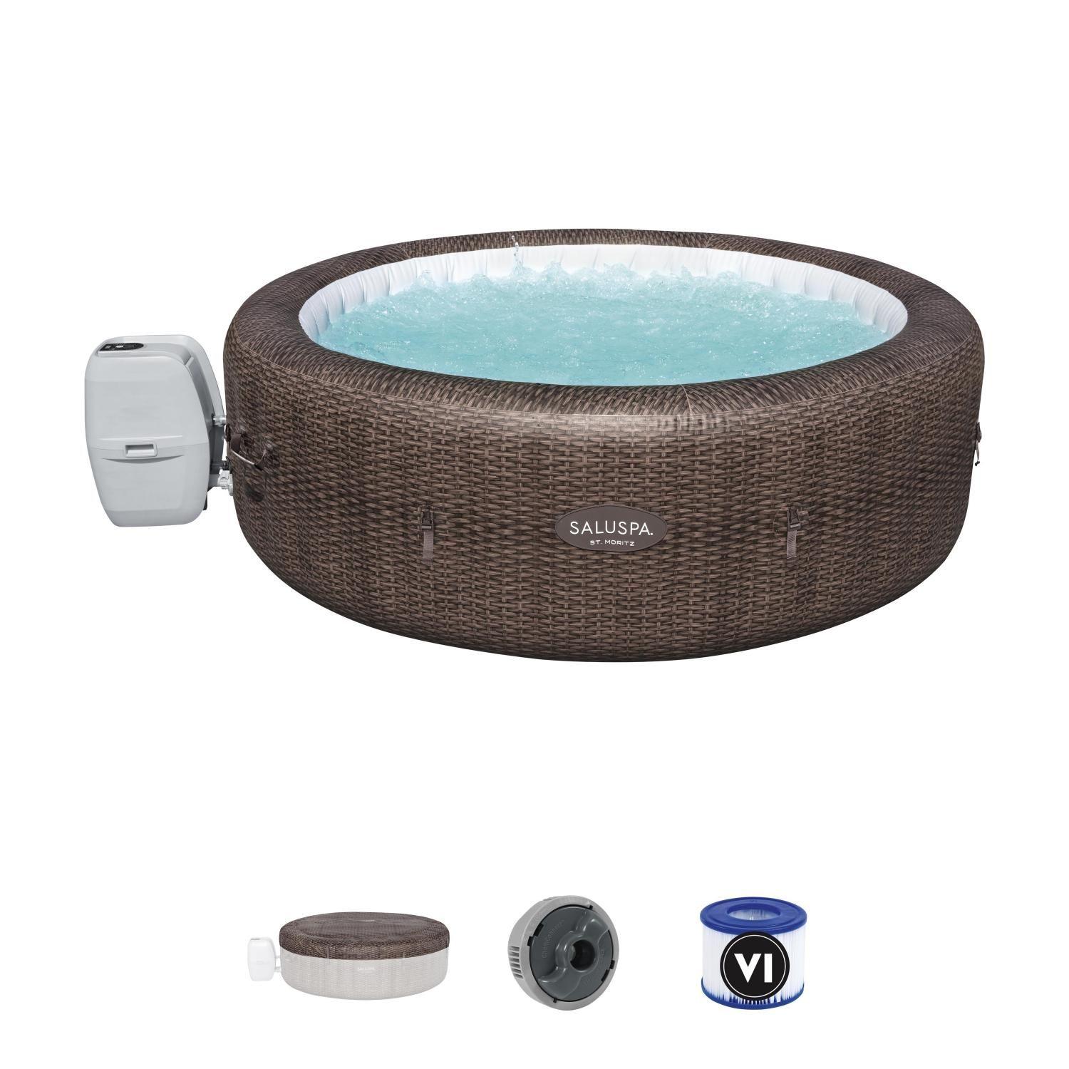 Hot Tub Spa Jacuzzi Inflable St. Moritz SmartWifi 7 Personas-4
