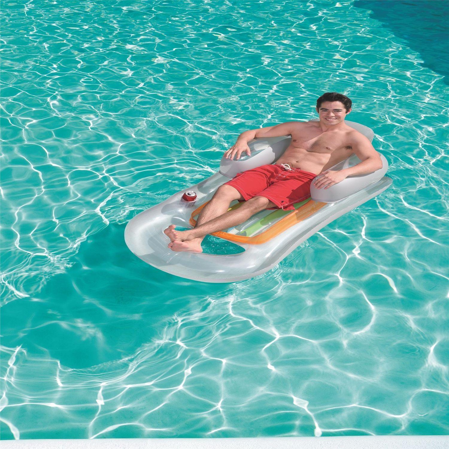 Colchoneta Inflable Fashion Con Respaldo Y Apoya Brazo 161X83Cm Bestway-10