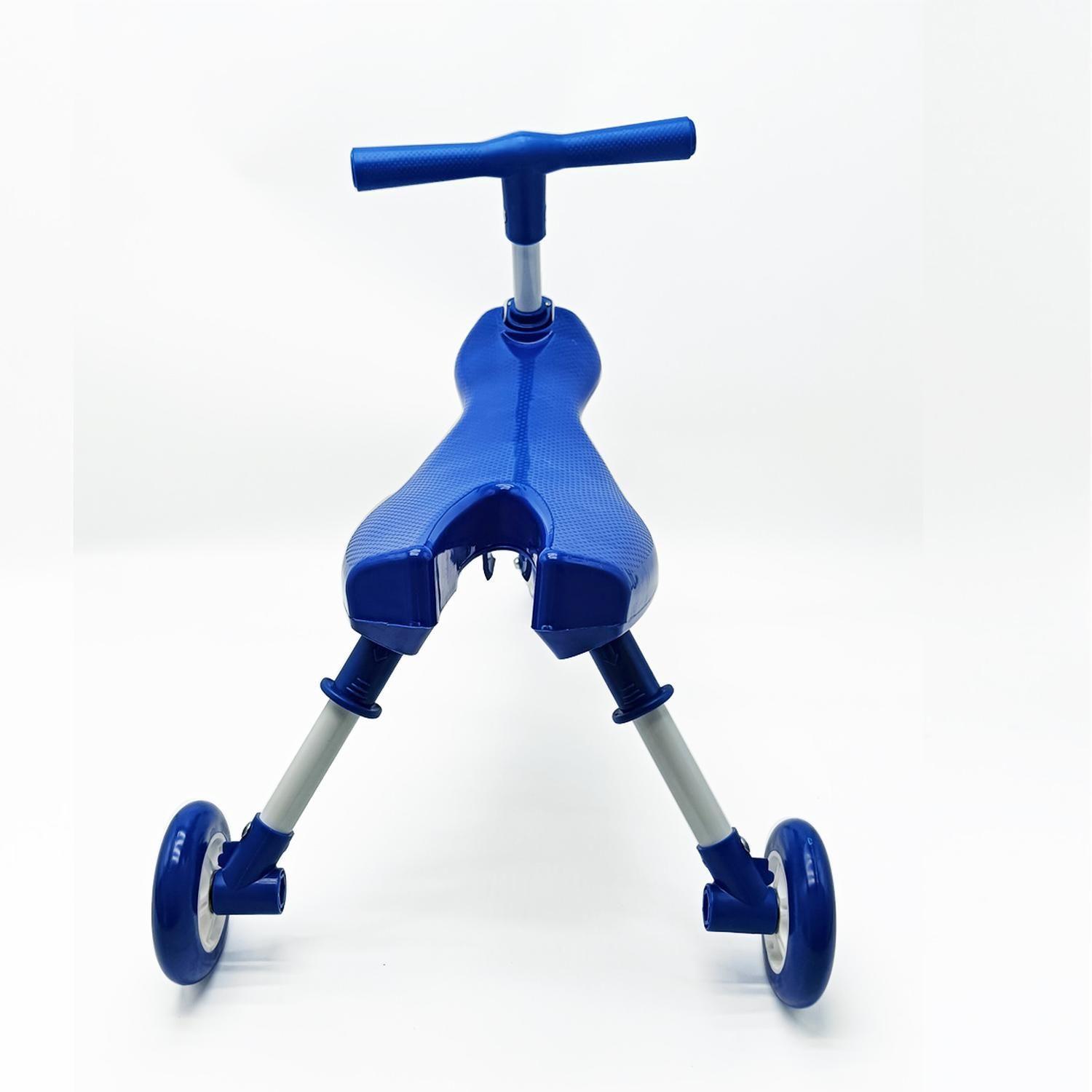 Triciclo Bicicleta Aprendizaje Plegable Sin Pedales Azul Bex-2