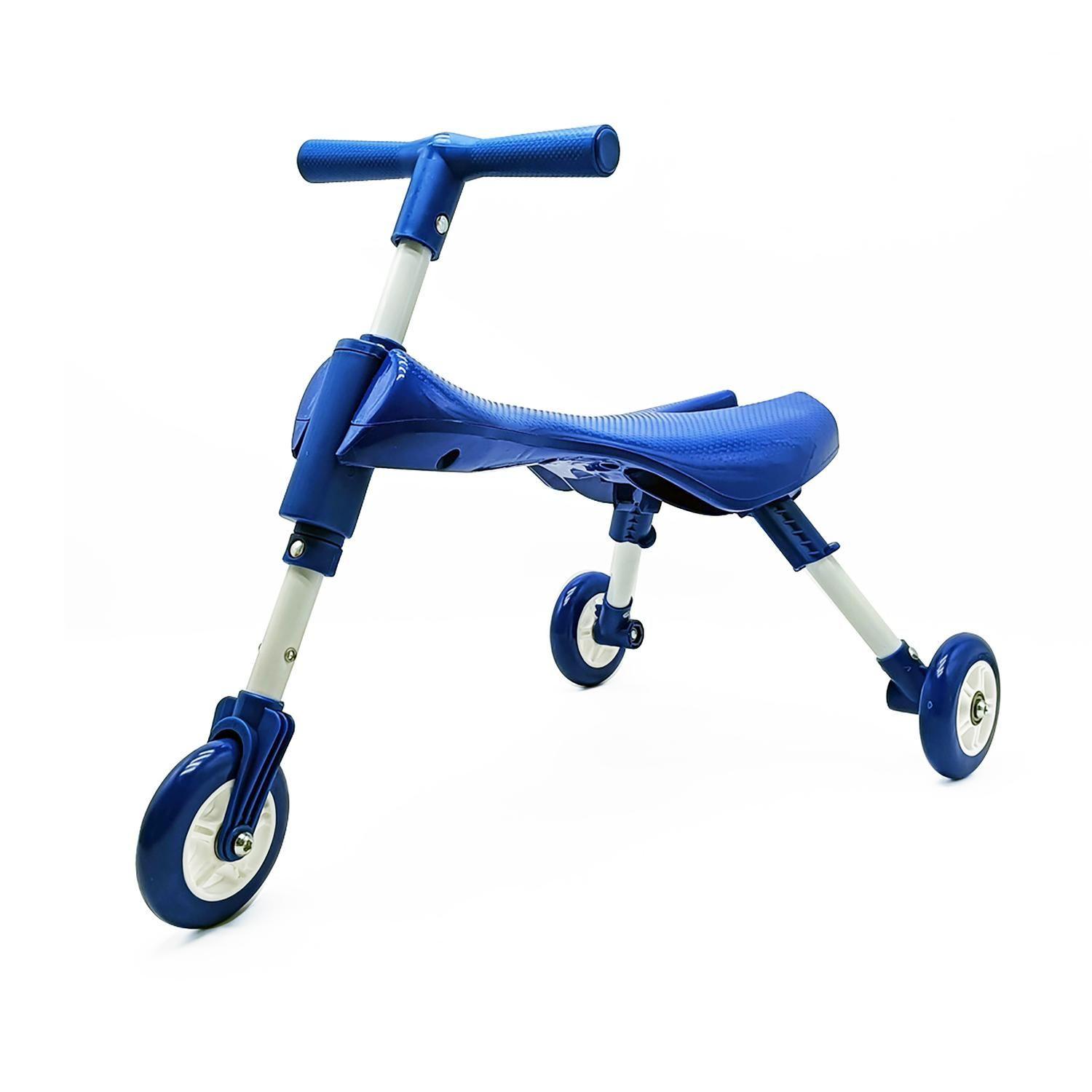 Triciclo Bicicleta Aprendizaje Plegable Sin Pedales Azul Bex-2