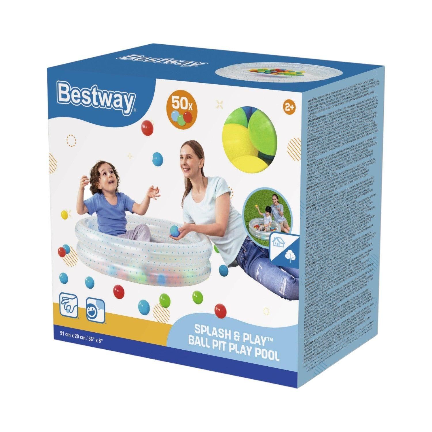 Piscina Inflable con Pelotas Splash & Play 91X20 Cms Bestway-8