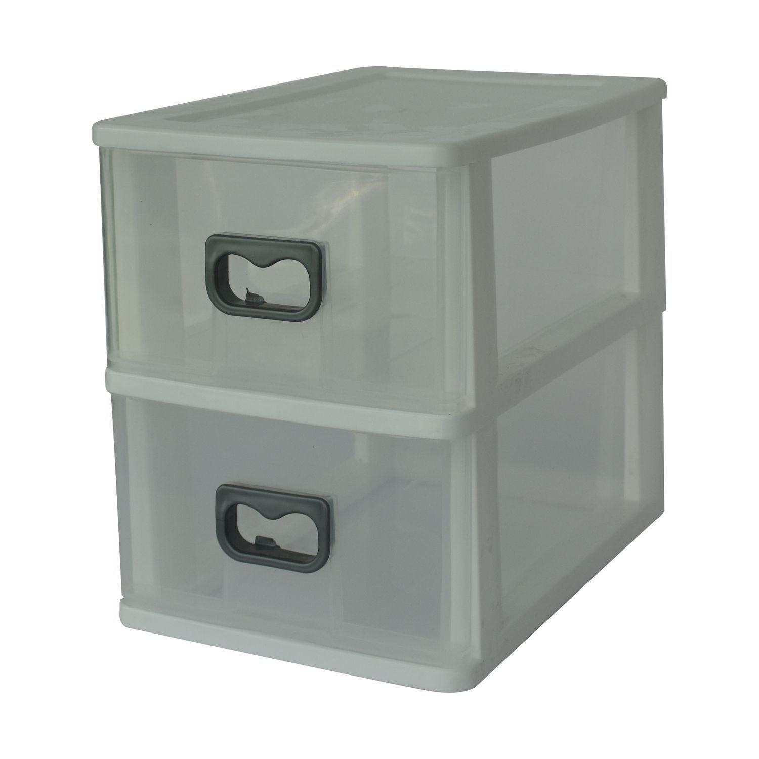 Cajonero Infantíl 2 Niveles Plastico Blanco San Bernardo-1