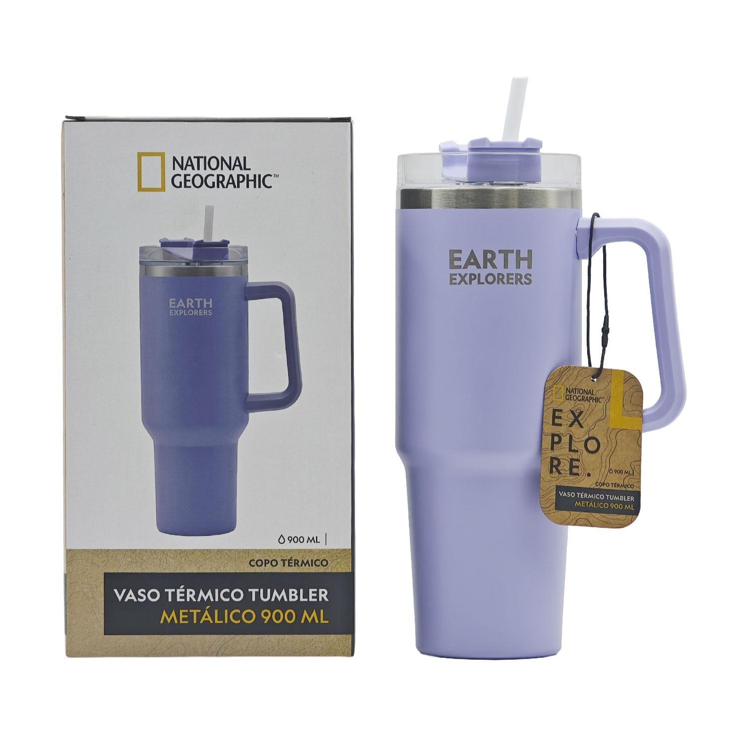 Botella Vaso Termico Mango 900ML Lila National Geographic-4