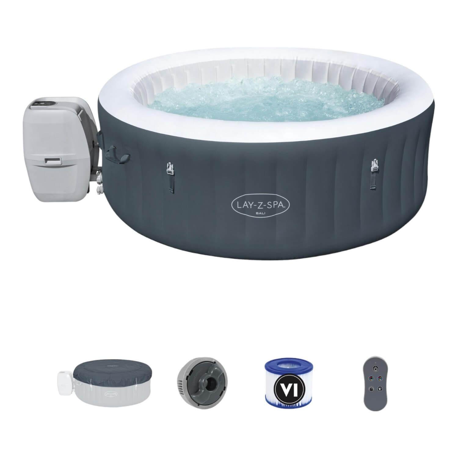 Hot Tub Spa Jacuzzi Inflable Bali Airjet 4 Personas Bestway-2
