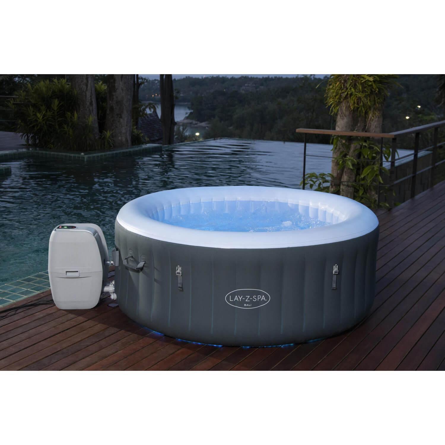 Hot Tub Spa Jacuzzi Inflable Bali Airjet 4 Personas Bestway-9