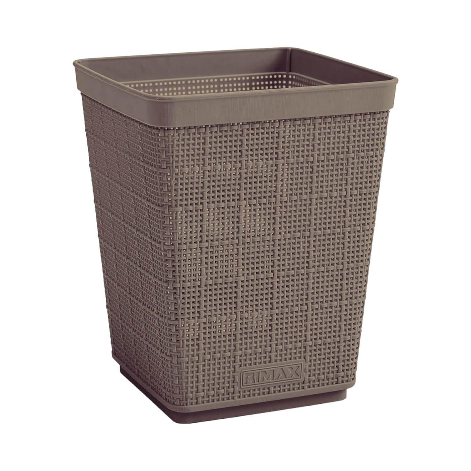 Papelero textura Gris 6 Lts Cafe Rimax-0