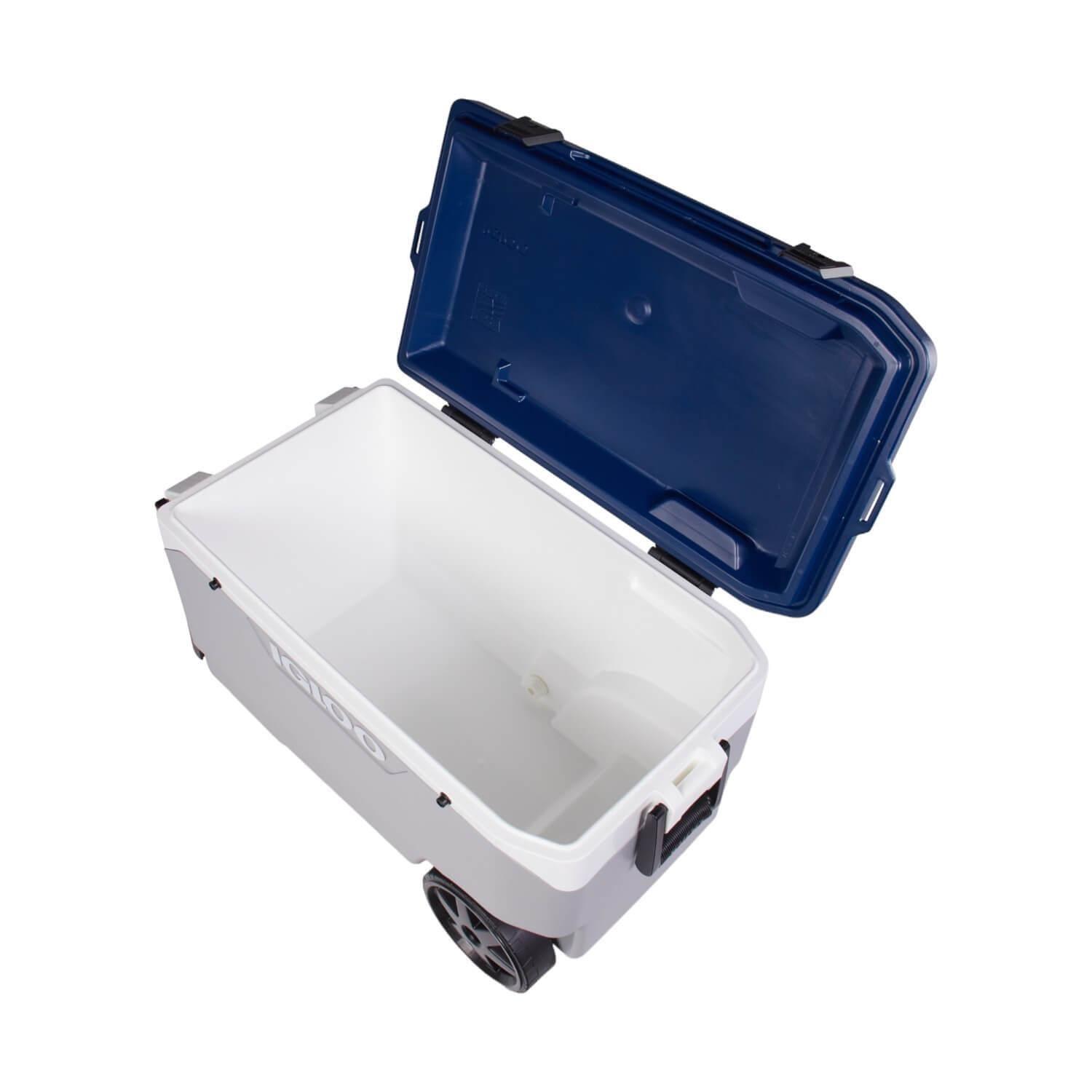 Cooler Hielera Nevera Con Ruedas MaxCold Gris 85 Litro Igloo-8
