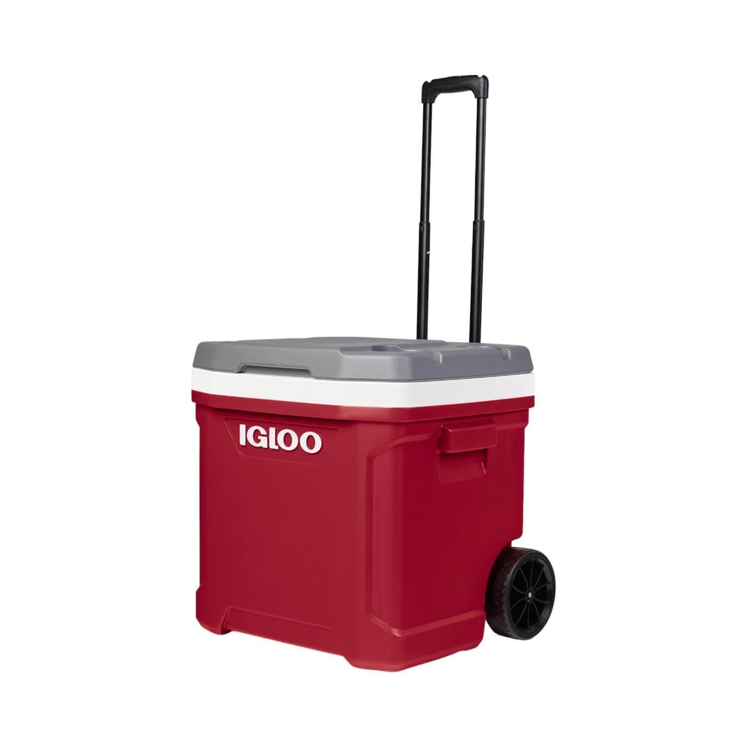 Cooler Nevera Hielera Latitude Ruedas Rojo 57 Litros Igloo-0