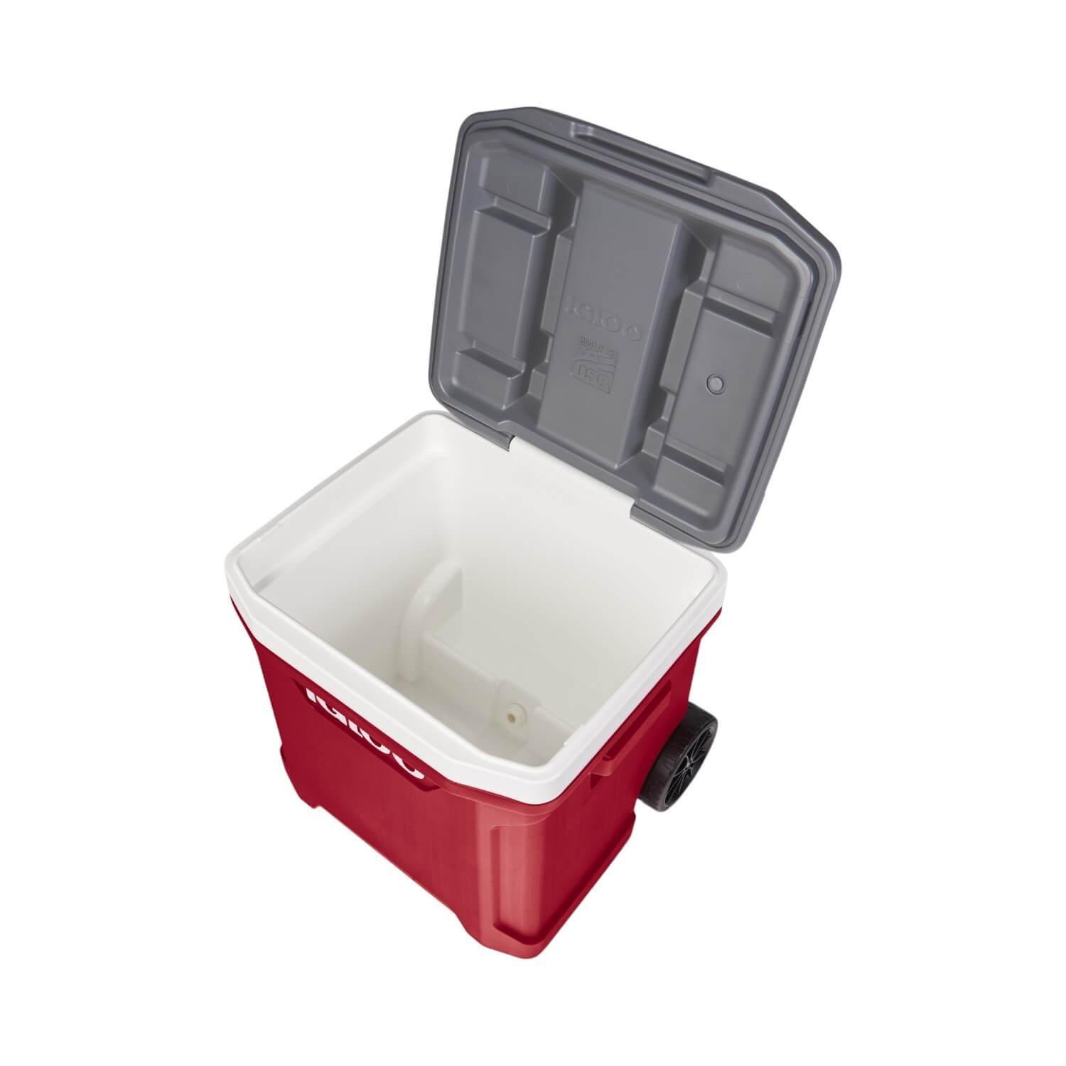Cooler Nevera Hielera Latitude Ruedas Rojo 57 Litros Igloo-1