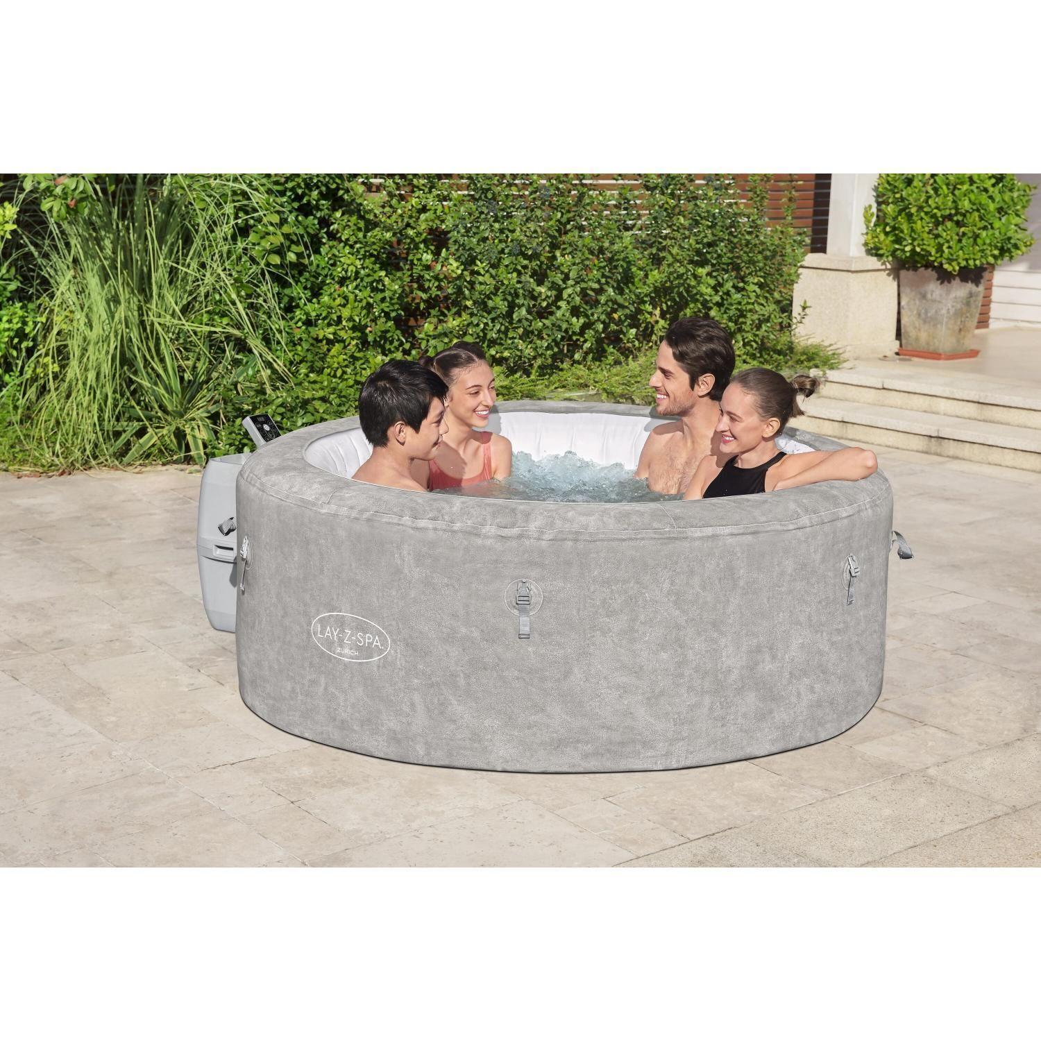 Hot Tub Spa Inflable Zurich Airjet EnergySense Lay-Z-Spa® 1.80M X 66Cm 4 Personas / 669 L-2