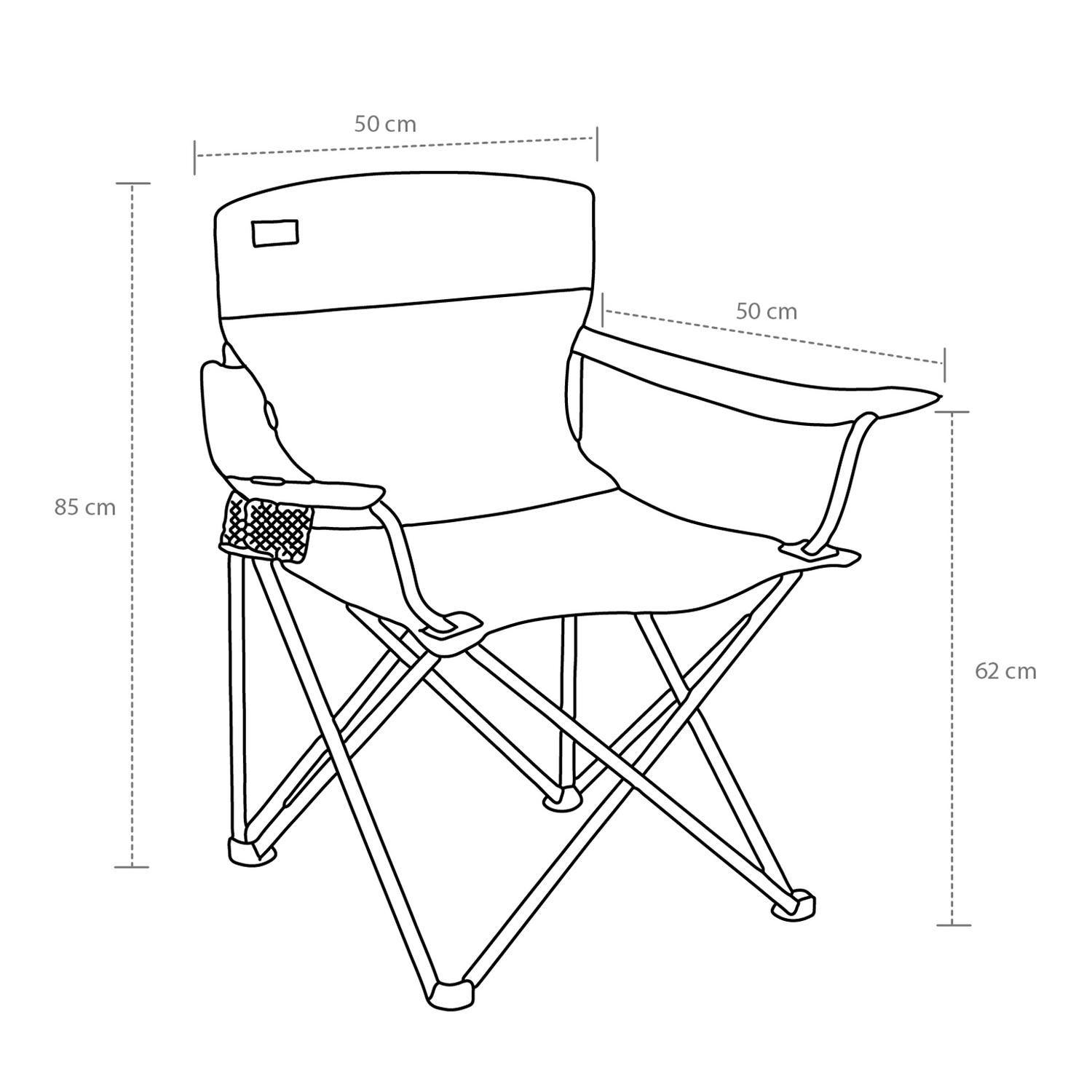 Silla Plegable Camping Acolchada Denver Azul Natgeo-2