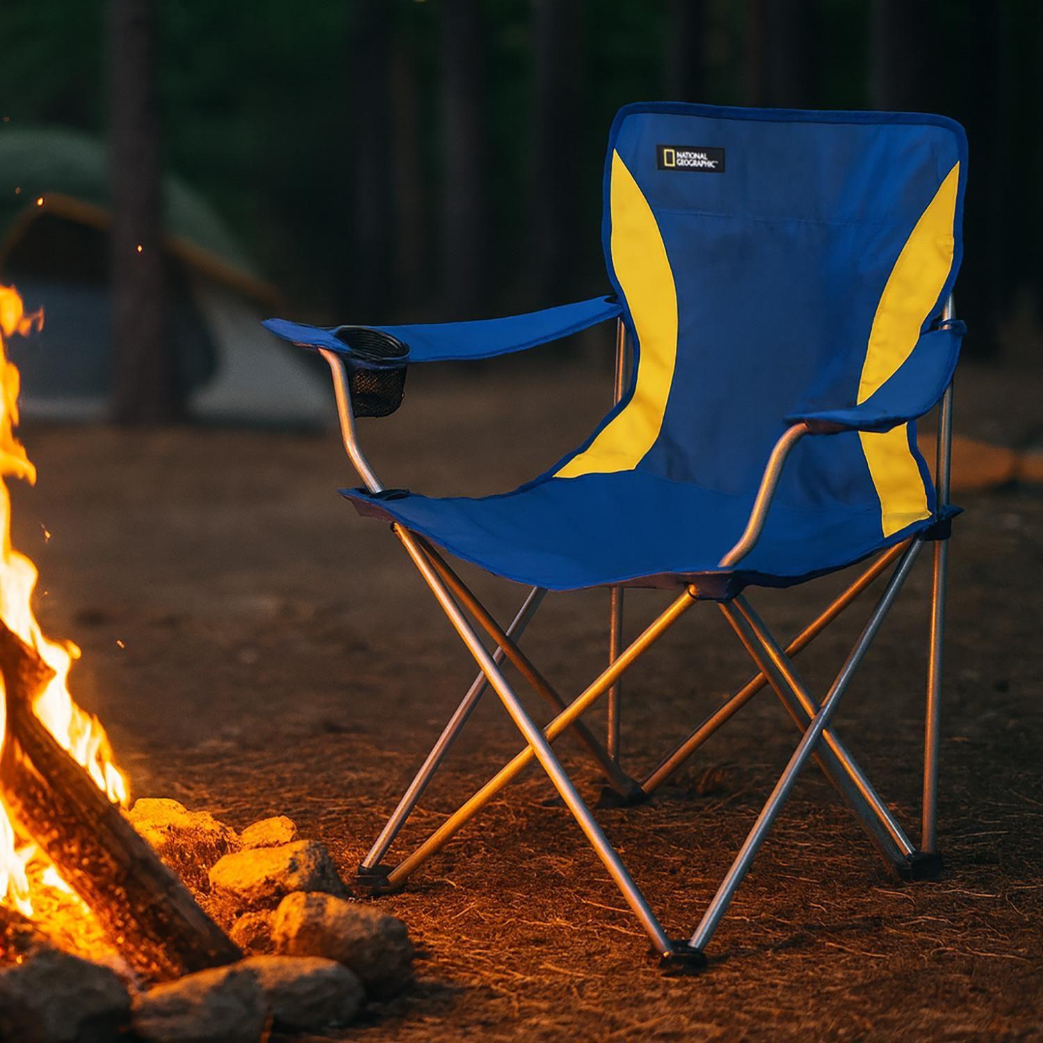 Silla Plegable Camping Acolchada Denver Azul Natgeo-3
