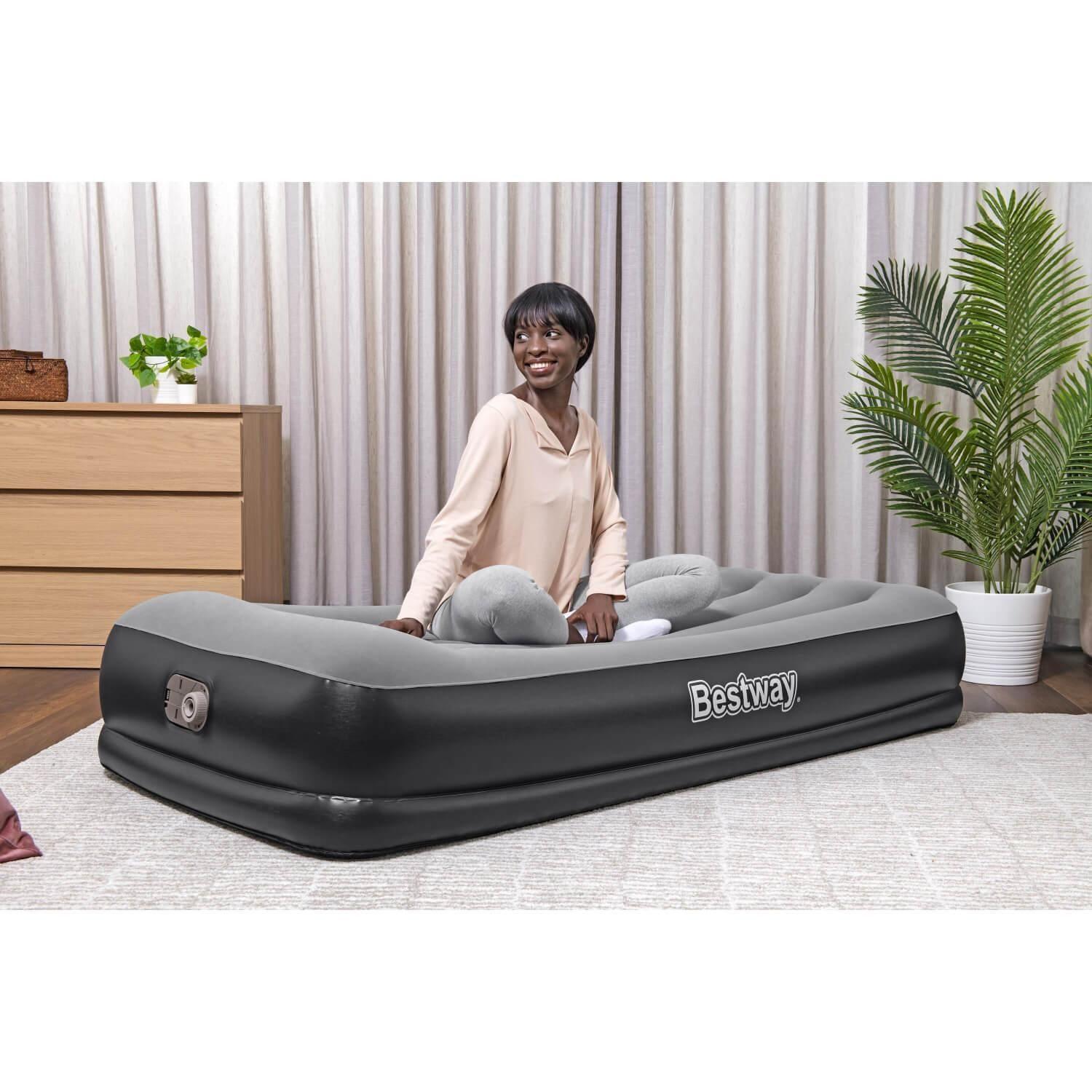 Colchón Inflable Eléctrico 1,5 Plaza 191X97X36Cm Bestway-4