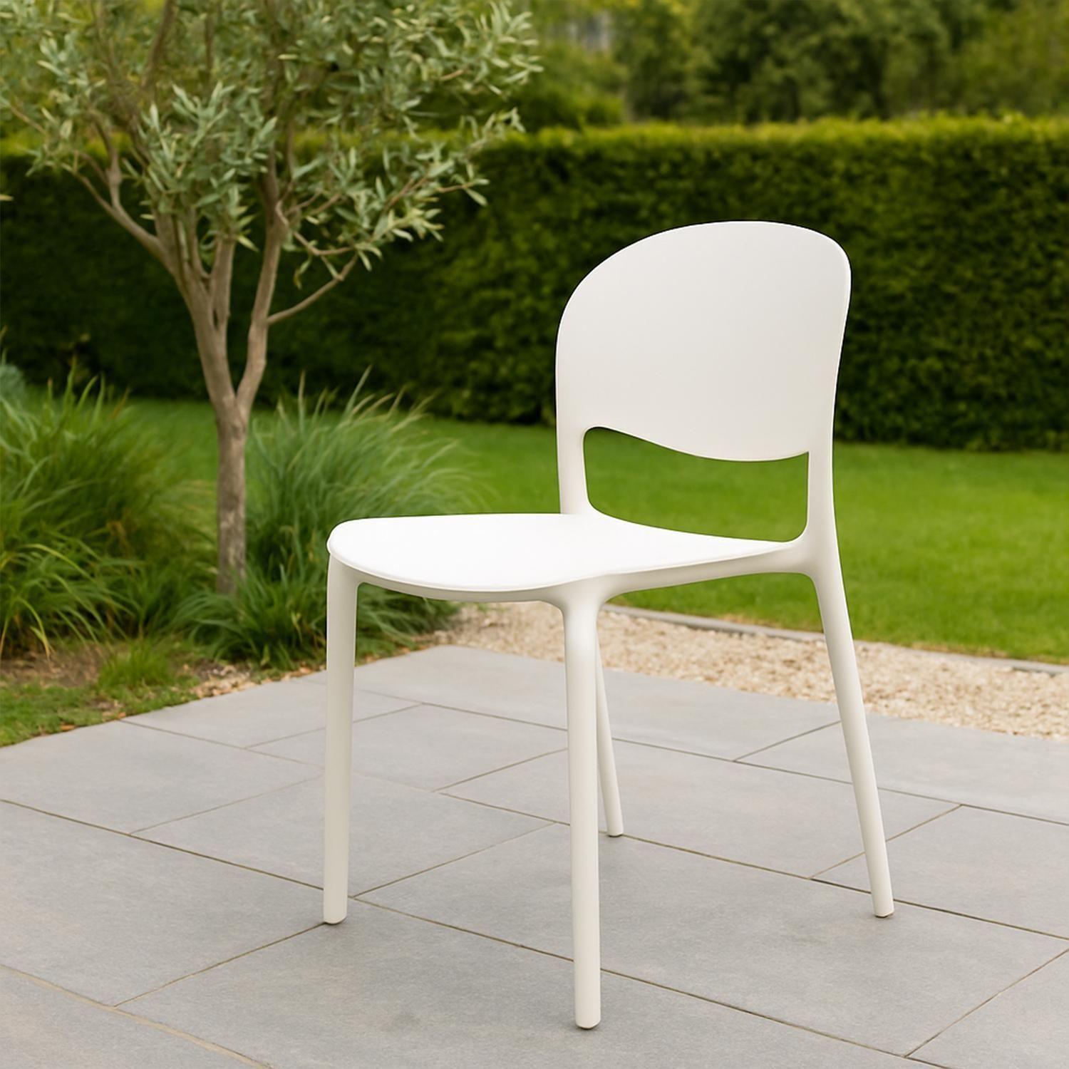 Silla Plástico Apilable Deco Sevilla Blanca Escandinavia-2