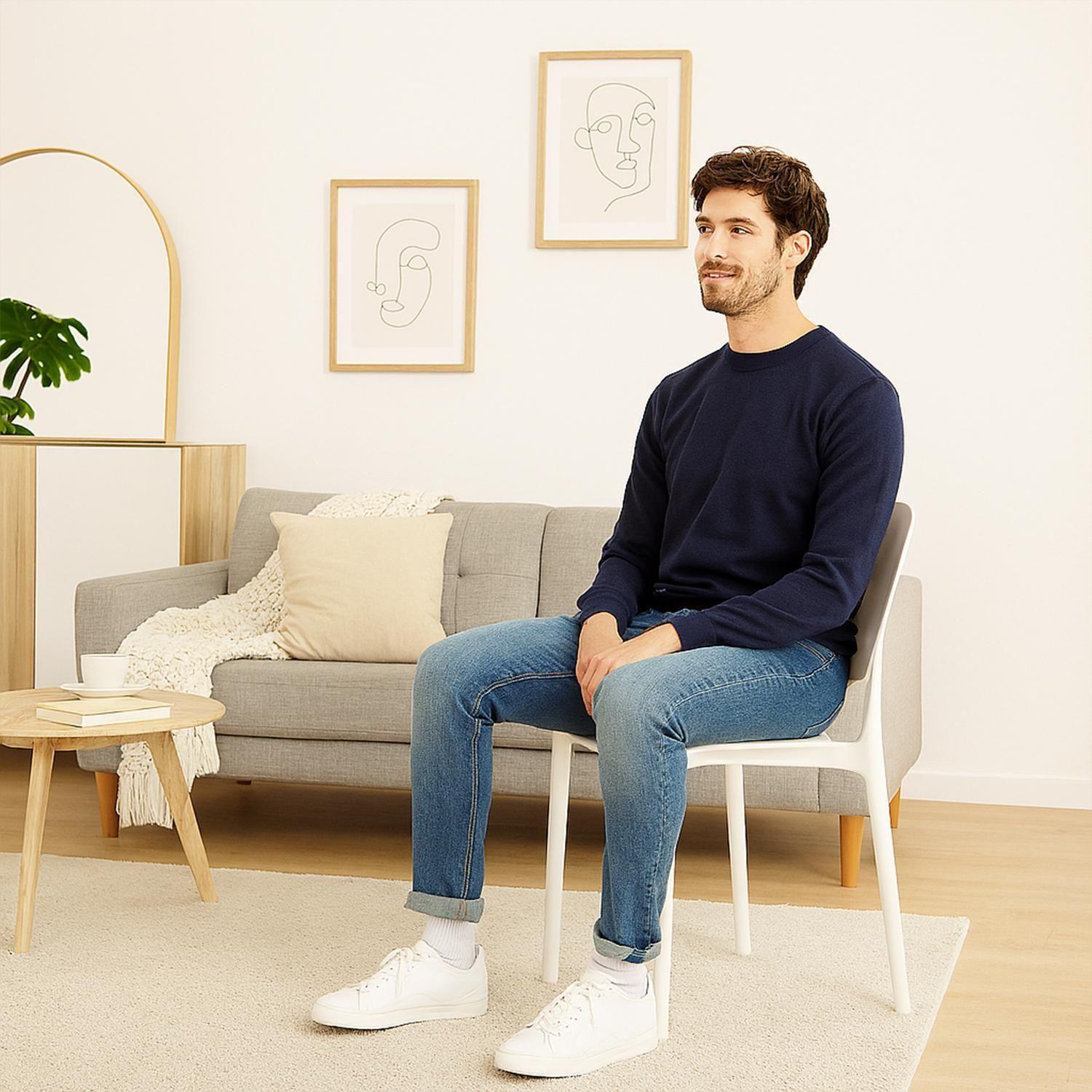 Silla Plástico Apilable Deco Sevilla Blanca Escandinavia-3