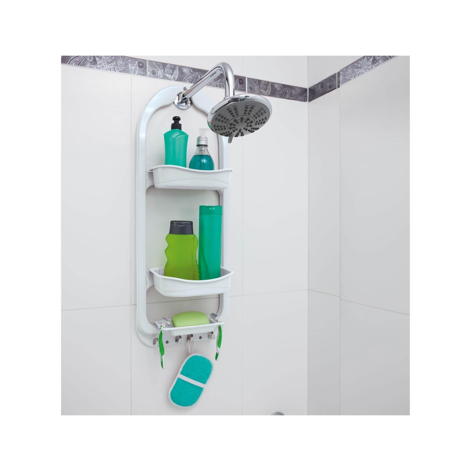 Organizador de Ducha Plastico Blanco Rimax-4