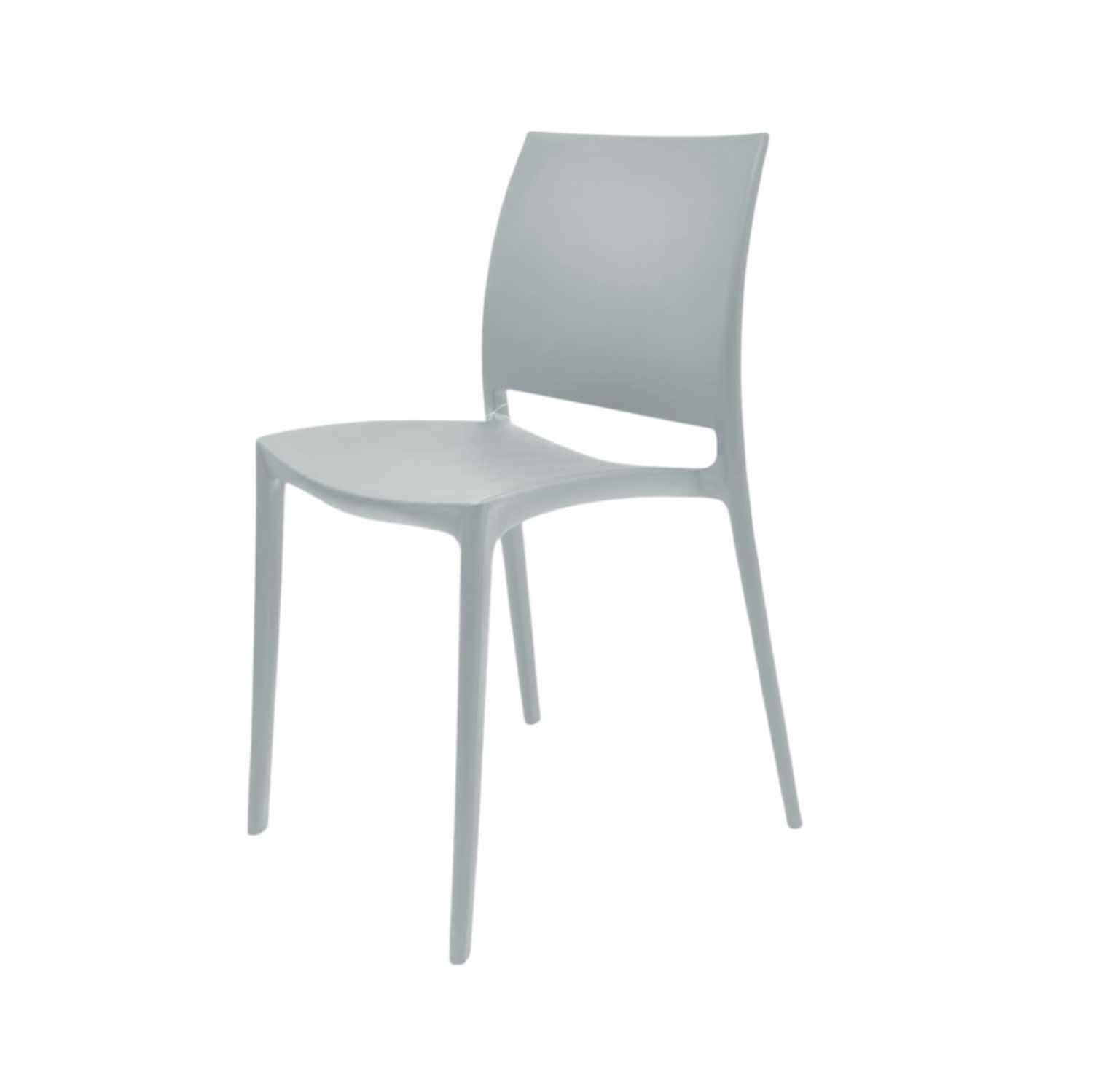 Silla Plástico Apilable Deco Dresden Gris Escandinavia-3