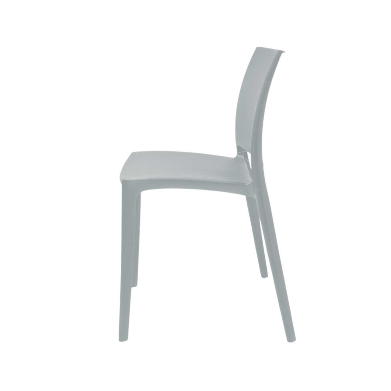 Silla Plástico Apilable Deco Dresden Gris Escandinavia-5