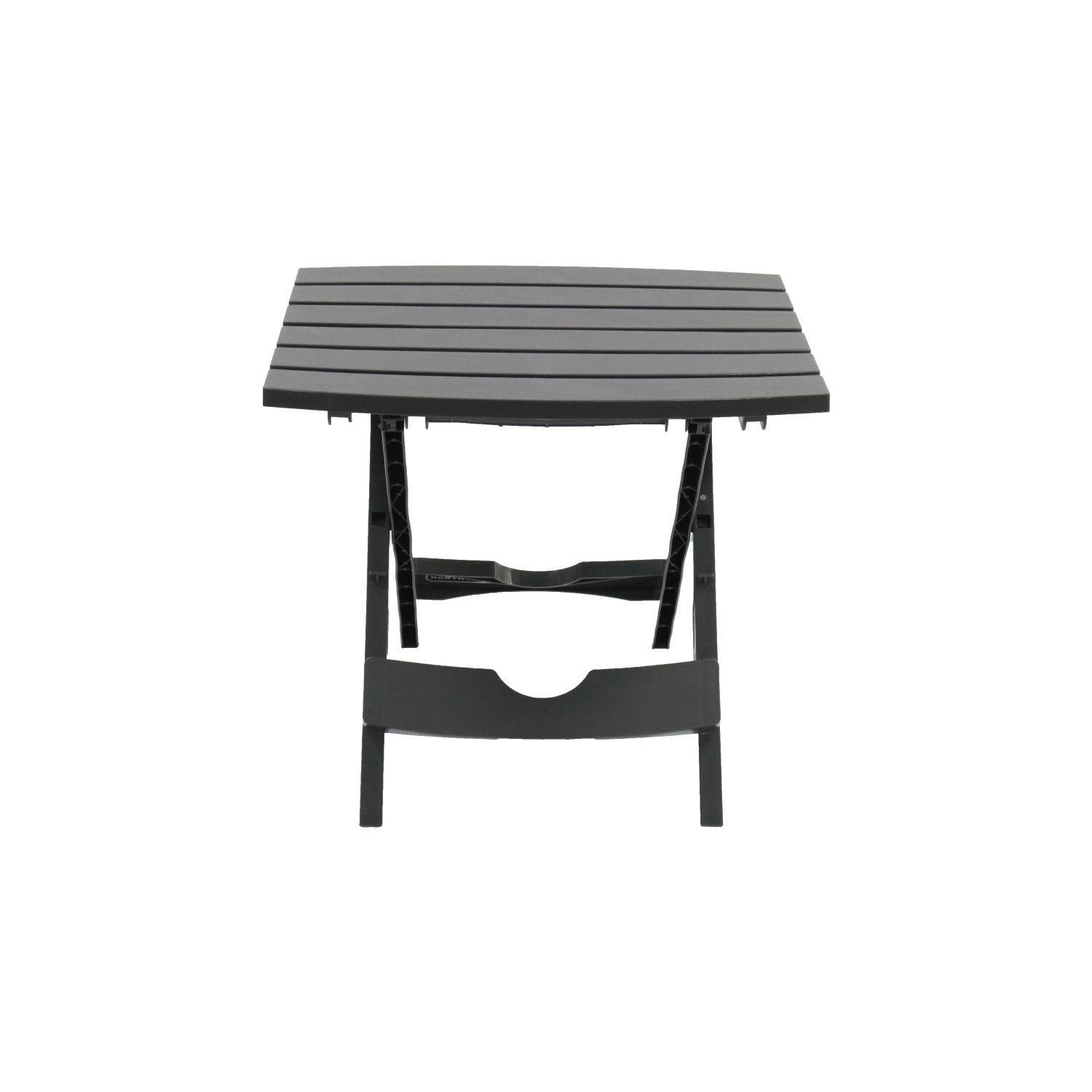 Mesa Auxiliar Plegable Plástica diseño madera Gris Northwest-2