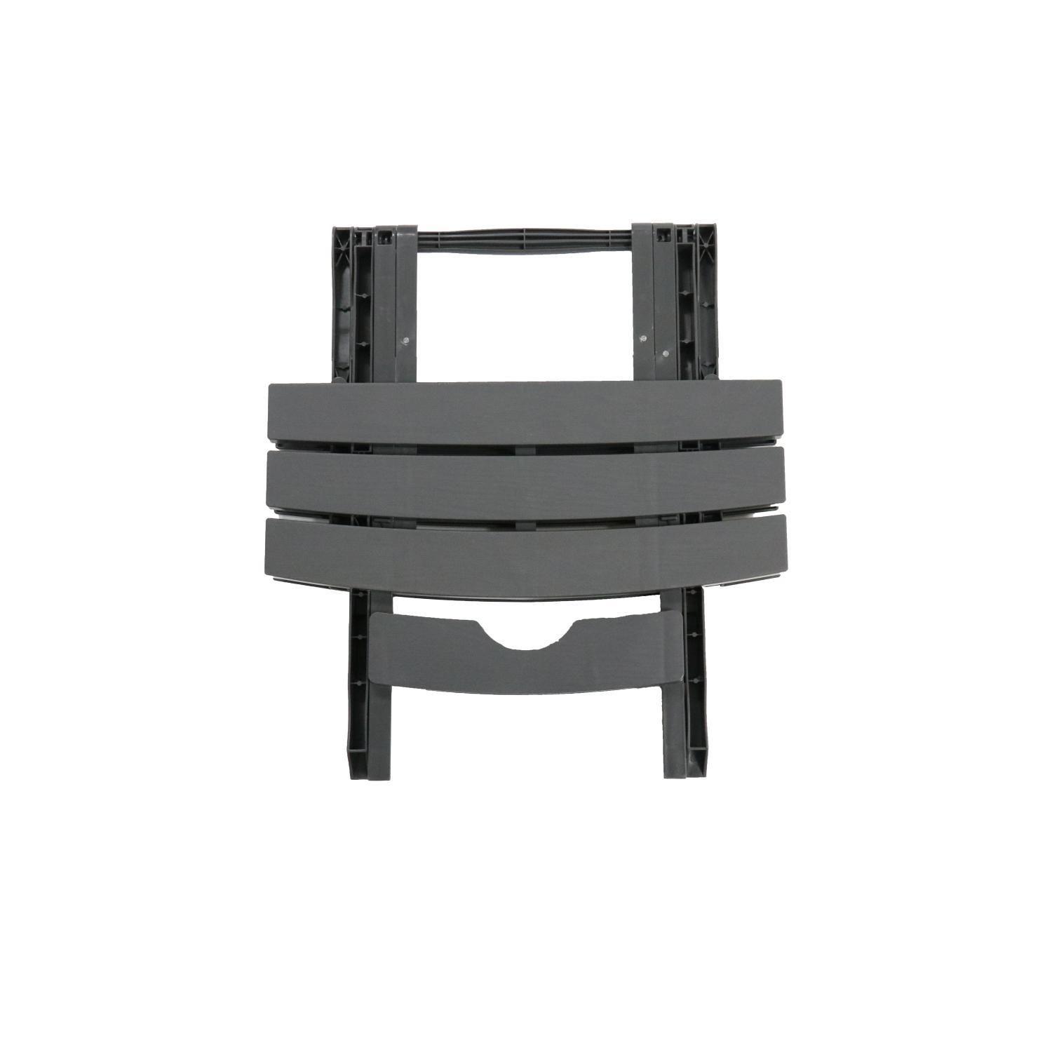 Mesa Auxiliar Plegable Plástica diseño madera Gris Northwest-5