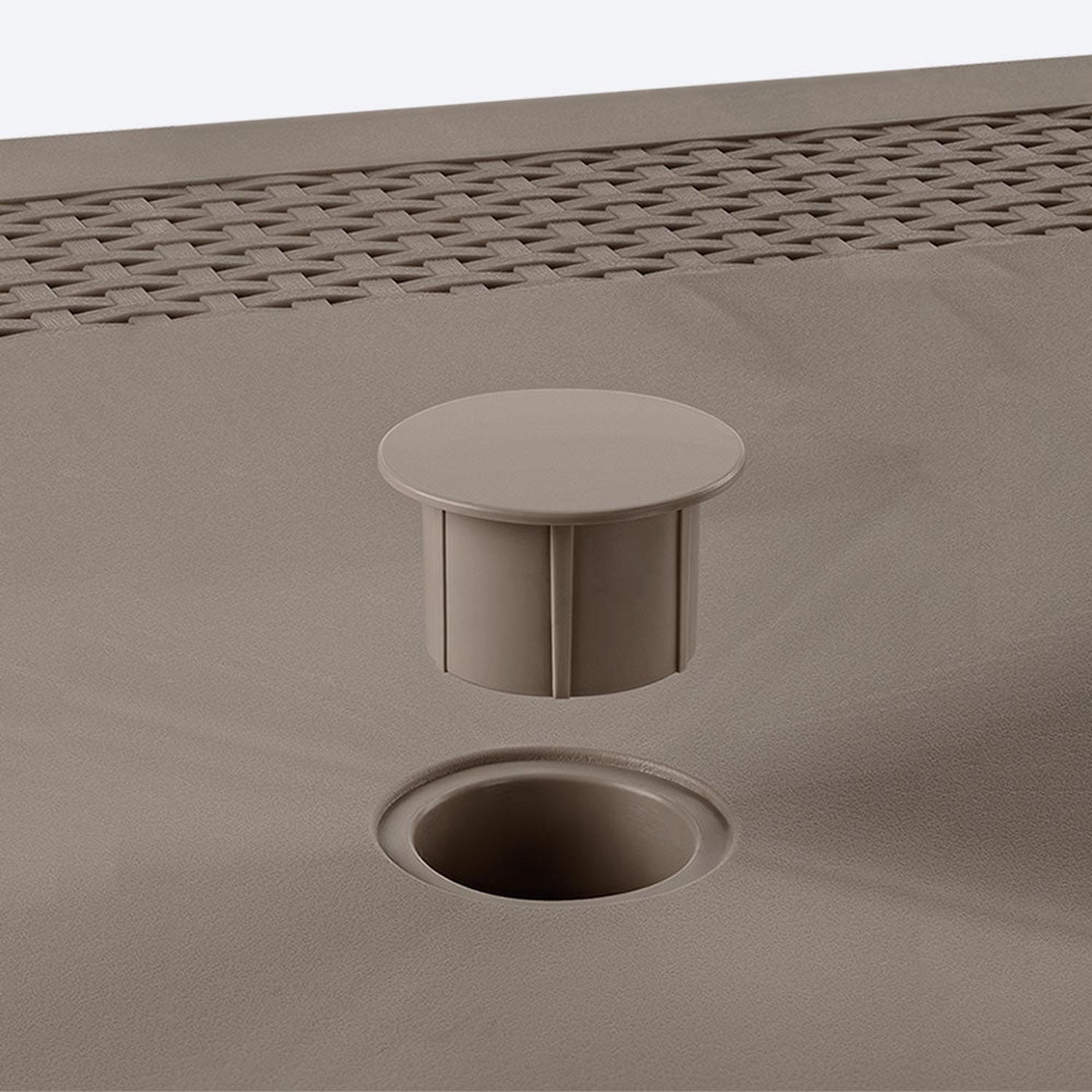 Mesa de terraza patas aluminio 85X85 cm Shia Rimax-4