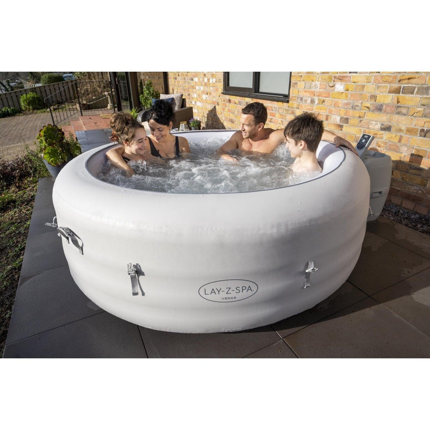Hot Tub Spa Jacuzzi Inflable Vegas 6 Personas Bestway-5