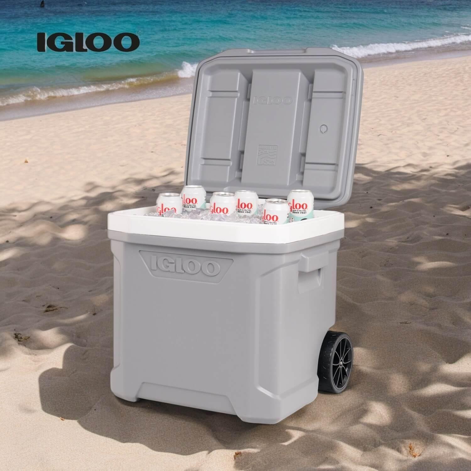 Cooler Nevera Hielera Ruedas Profile 57 Litros Rojo Igloo-2