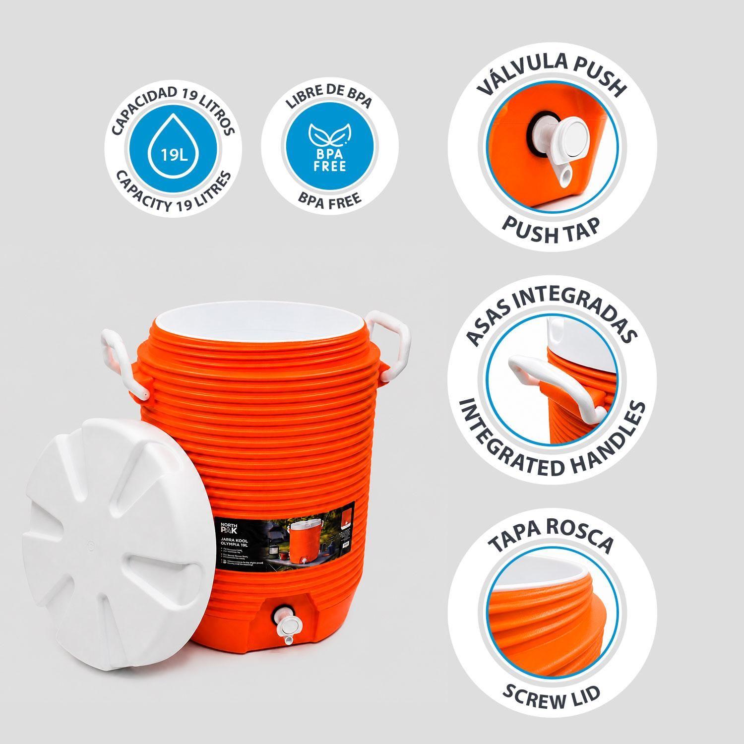 Cooler Jarra Térmico Dispensador 19 Litros NorthPak-3