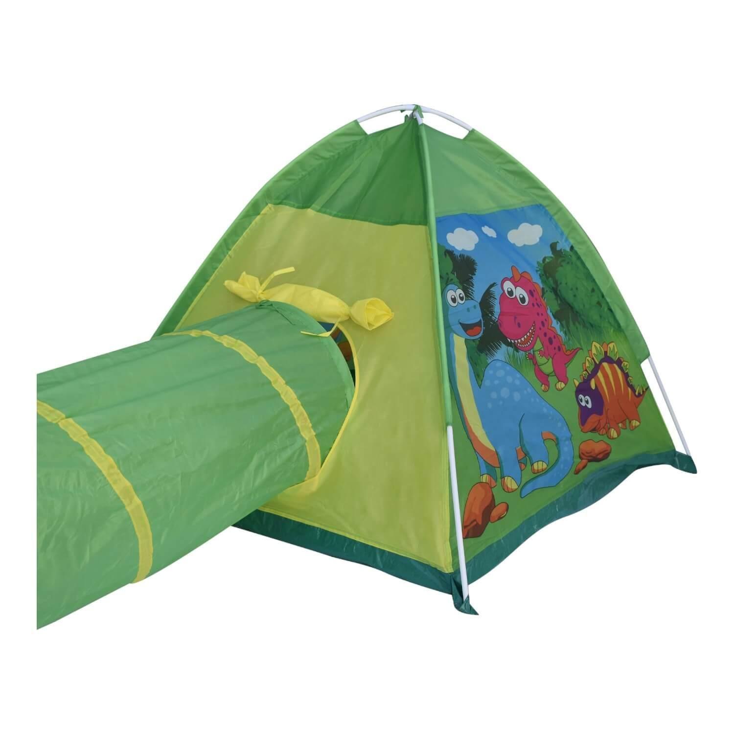 Tienda Carpa Tunel Dinosaurio Verde 170X112X94Cm Gamepower-2