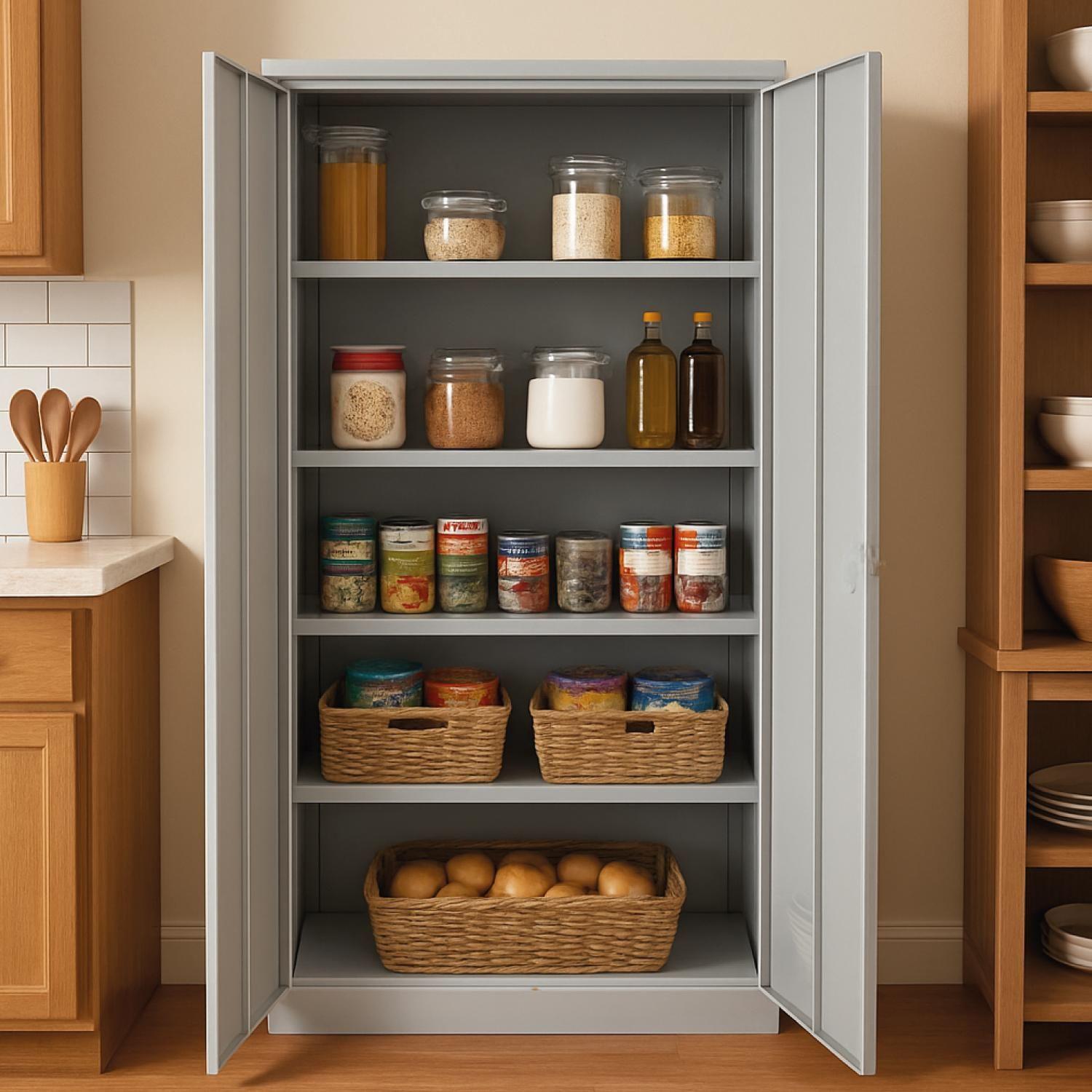 Closet Armario Metálico dos puertas 90x45x180cm Airhouse-4