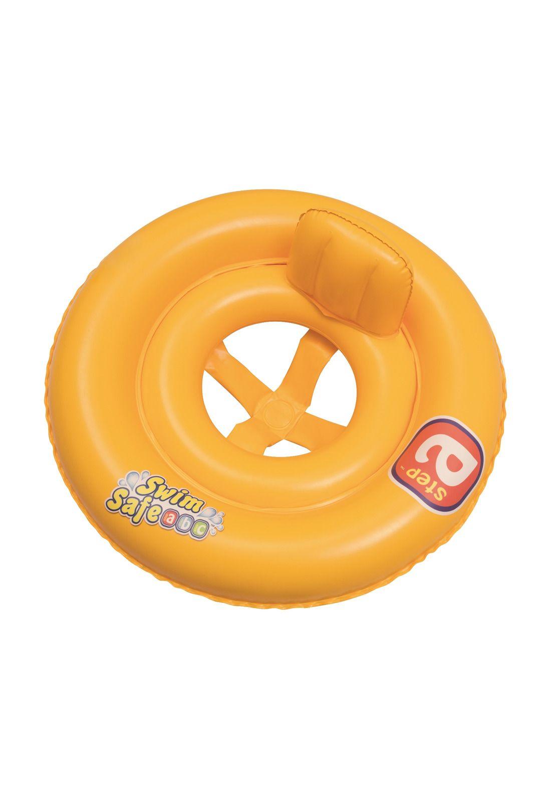 Flotador Silla Bebé 2 Anillos Swimsafe 69Cm 1-2 Años Bestway-0