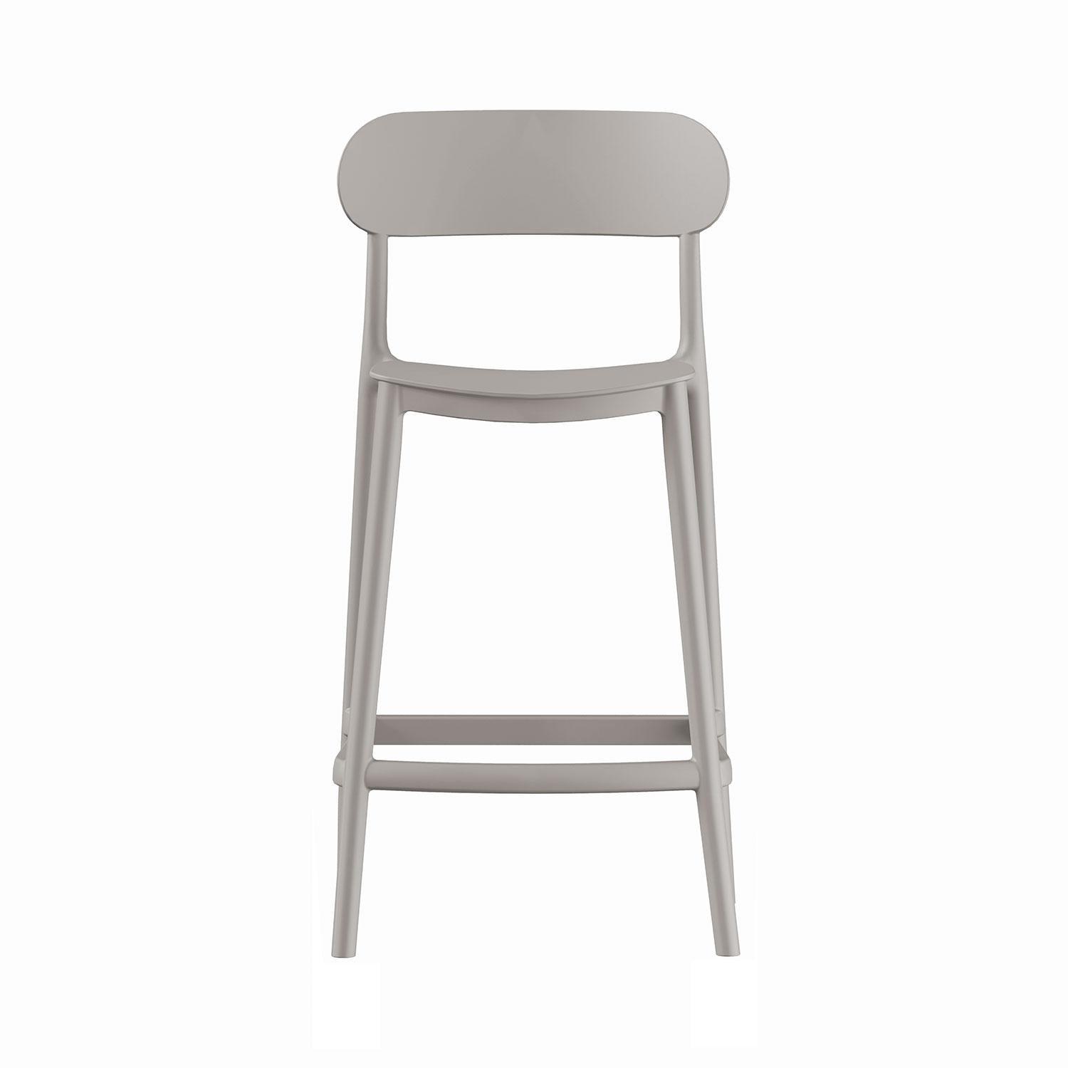 Piso Taburete Silla alta bar cocina Oslo 65cm Gris-2