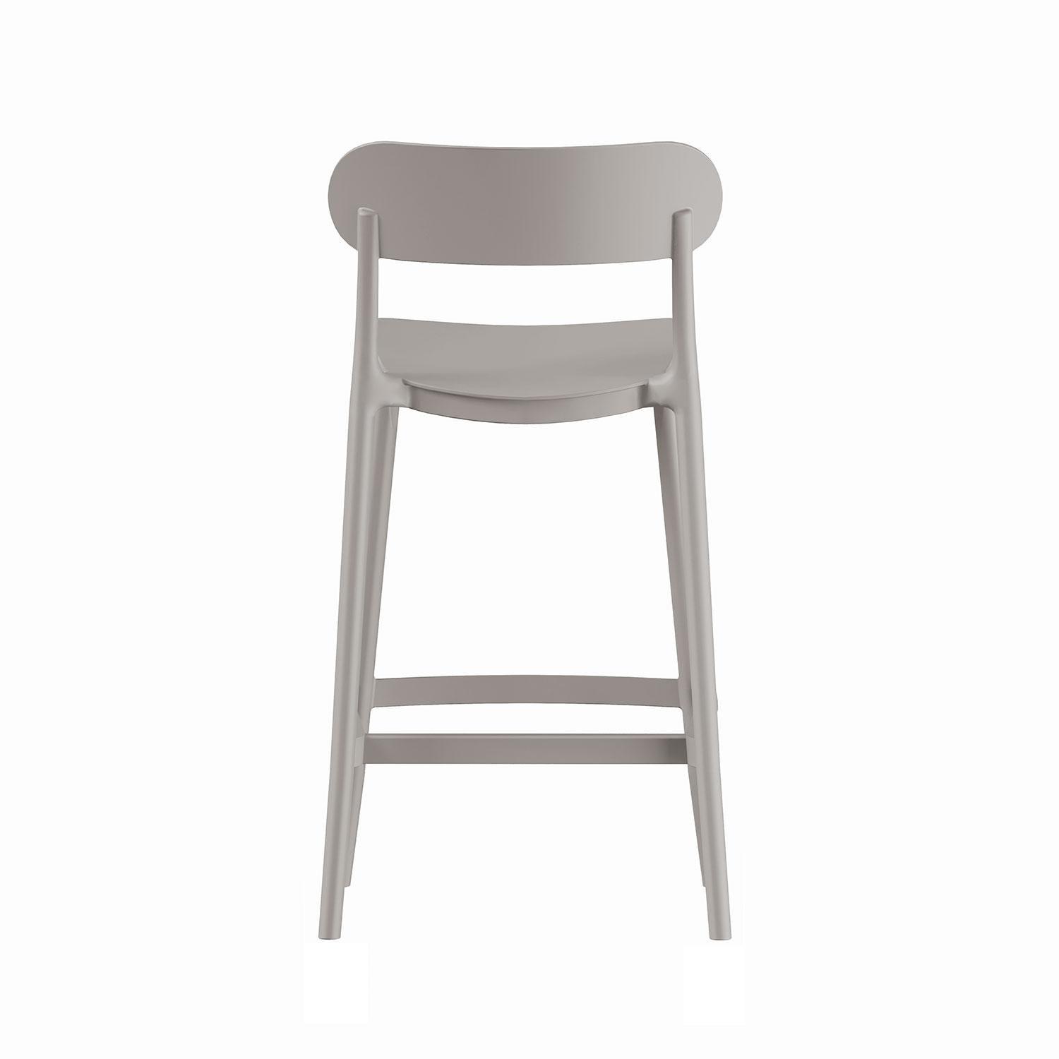 Piso Taburete Silla alta bar cocina Oslo 65cm Gris-3