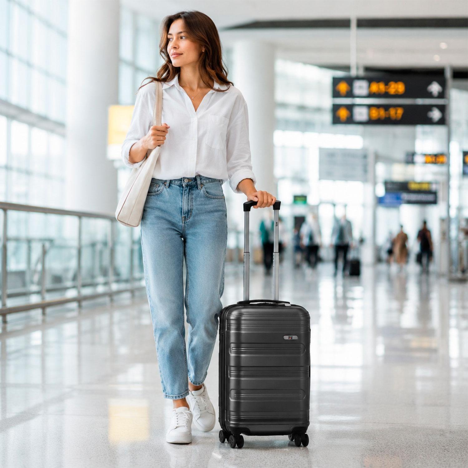 Maleta North Pak Viaje Cabina Equipaje Mano 20" 36L Gris-2