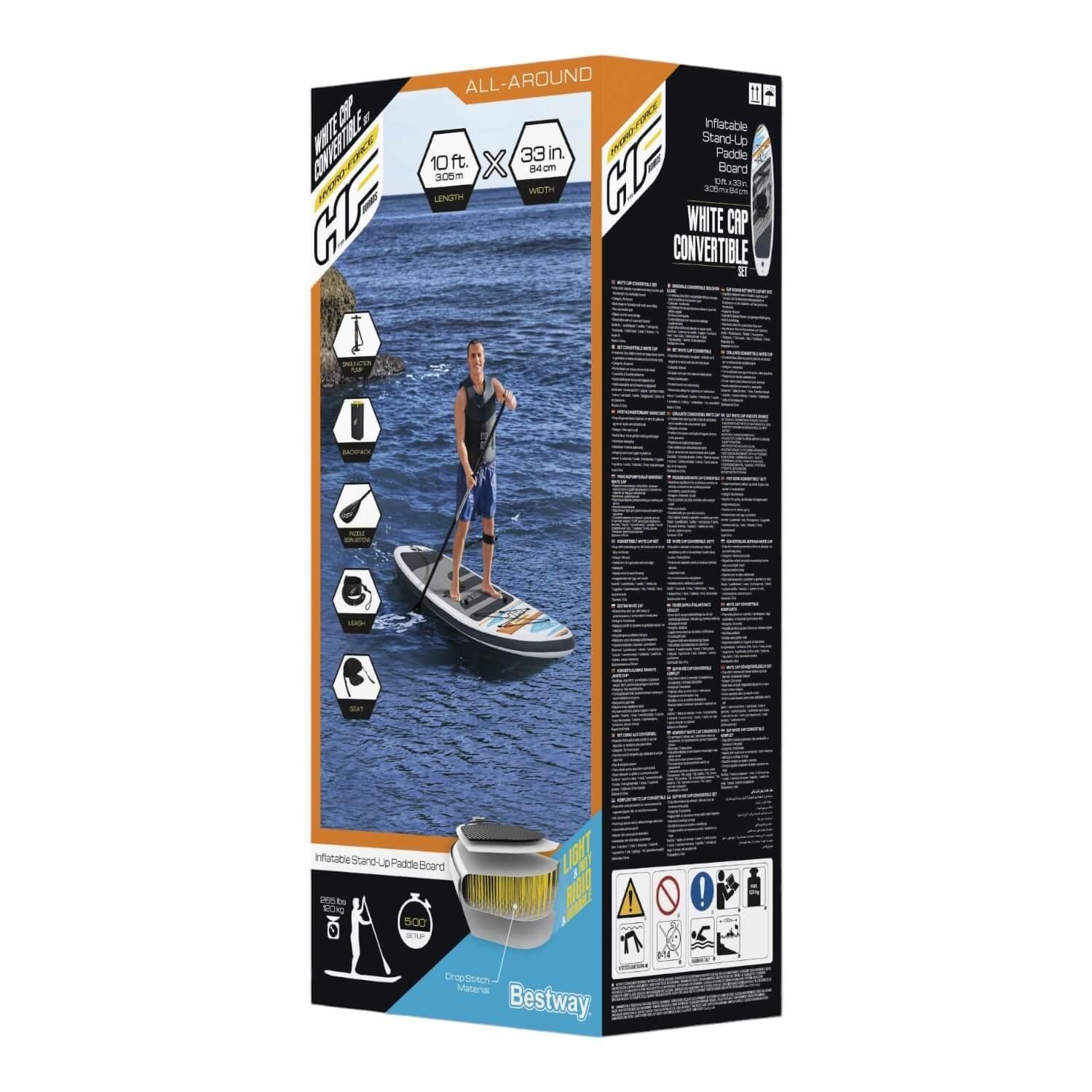 Stand Up Paddle Inflable Set con asiento 305x84x12cm Bestway-6
