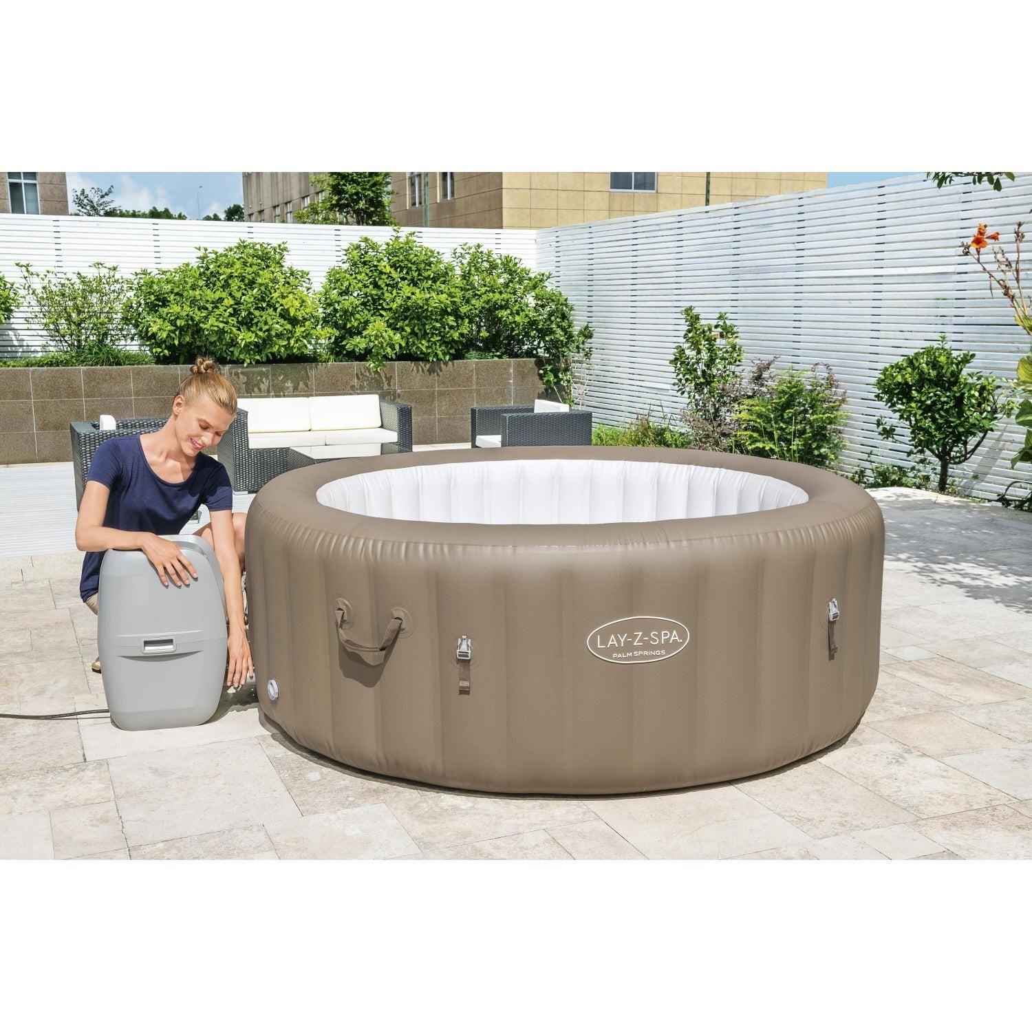 Hot Tub Spa Jacuzzi Inflable Palm Spring 6 Personas Bestway-7