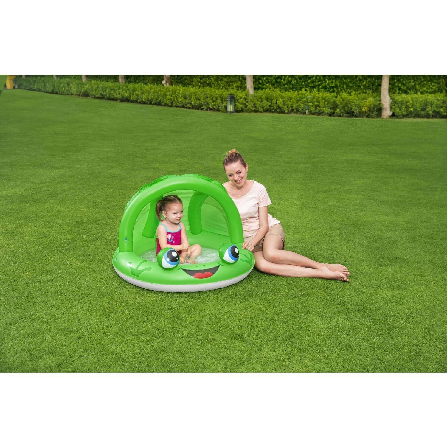 Piscina Inflable Bestway Con Sombra Para Bebés 97X66Cm-8