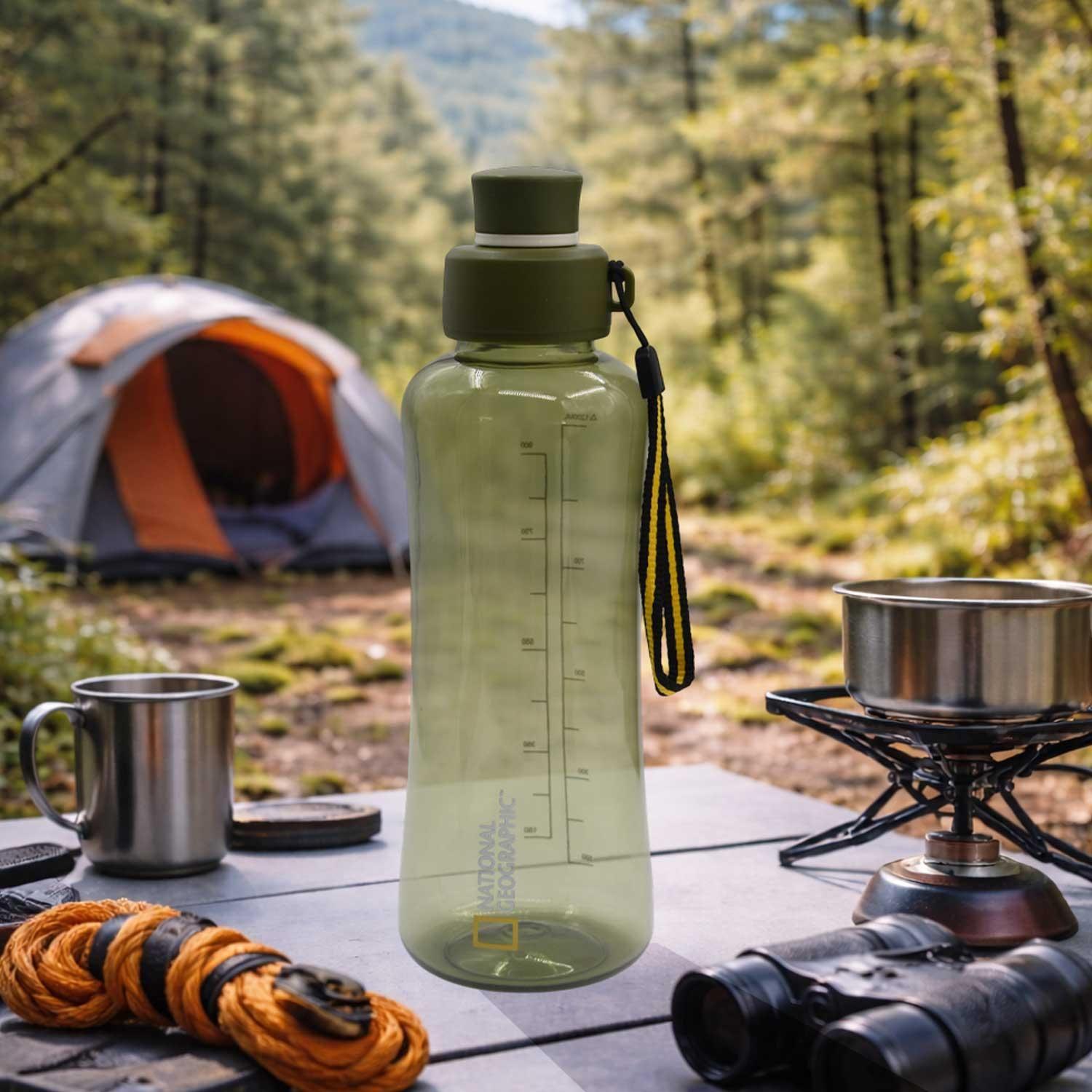 Botella hidratación 1200ML Verde National Geographic-3