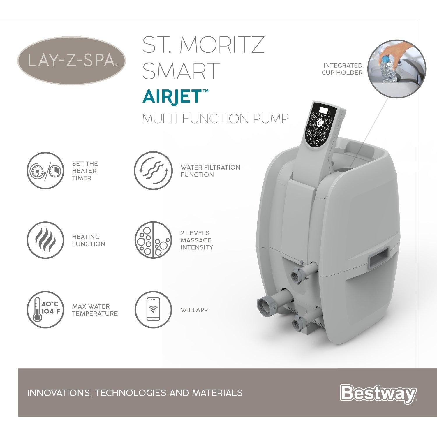 Hot Tub Spa Jacuzzi Inflable St. Moritz 7 Personas Bestway-3