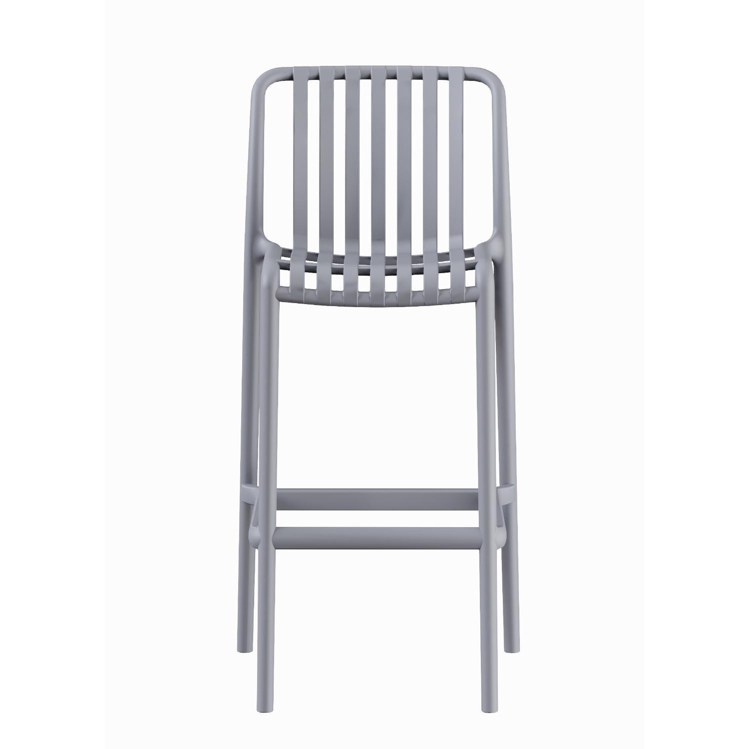 Piso Taburete Silla alta bar cocina Magnus 65cm Gris-2