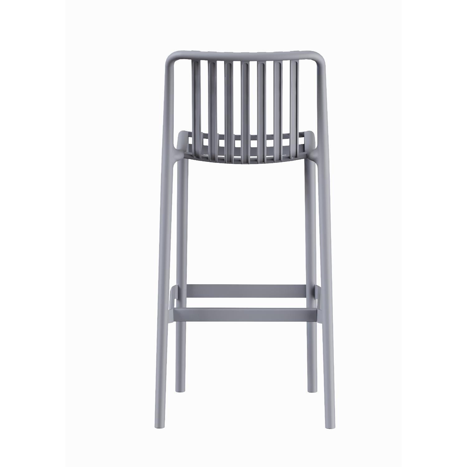 Piso Taburete Silla alta bar cocina Magnus 65cm Gris-5