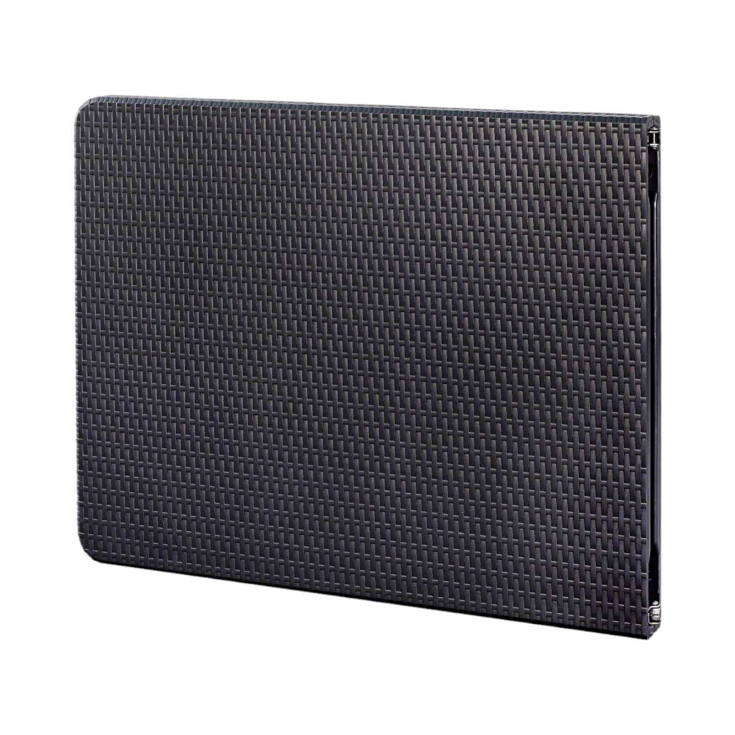 Mesa Plegable Rectangular 180X74Cm Diseño Ratan Café Northwest-2