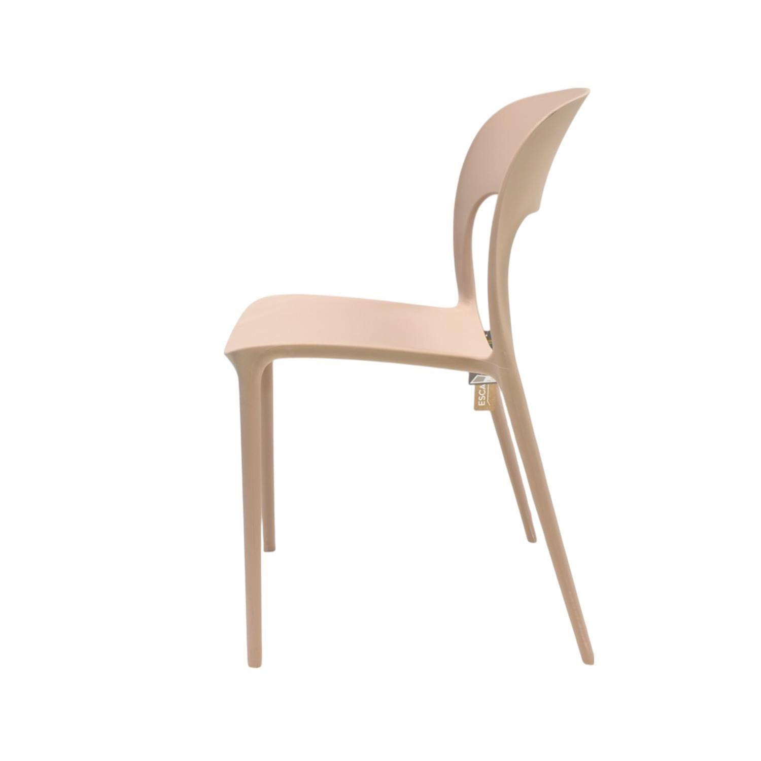 Silla Plástico Apilable Deco Nuremberg Beige Escandinavia-2