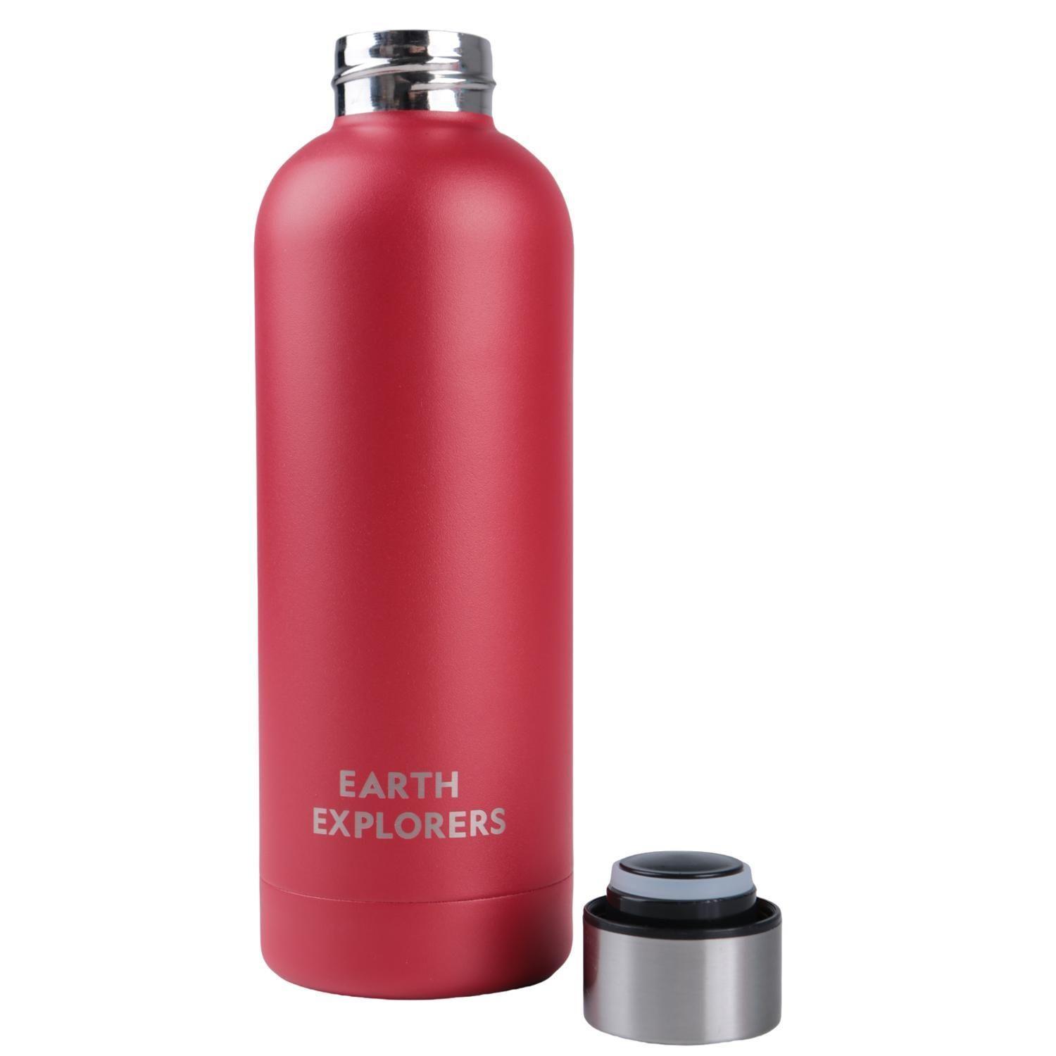 Botella Metálica Térmica Boca Angosta 500ml Roja-2