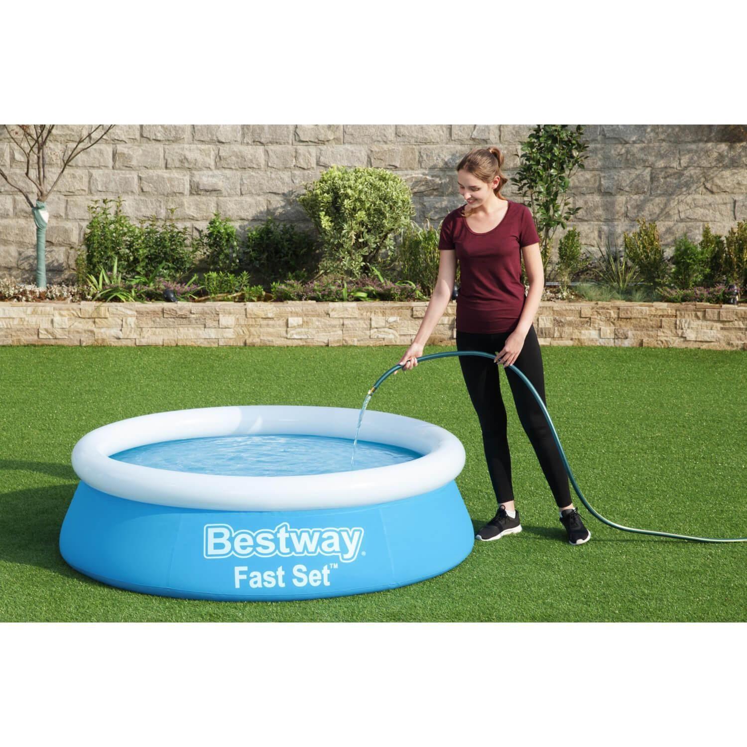 Piscina Bestway Redonda Fácil Armado 1.83MX51Cm Azul-5