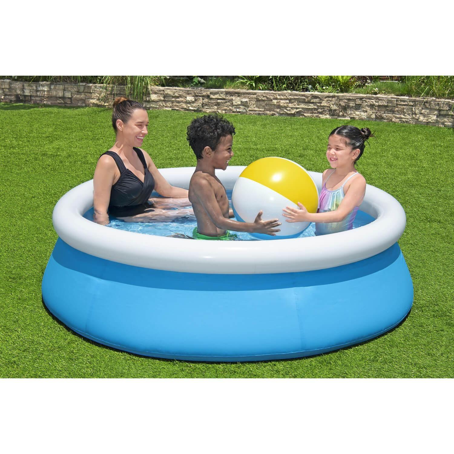 Piscina Bestway Redonda Fácil Armado 1.83MX51Cm Azul-6
