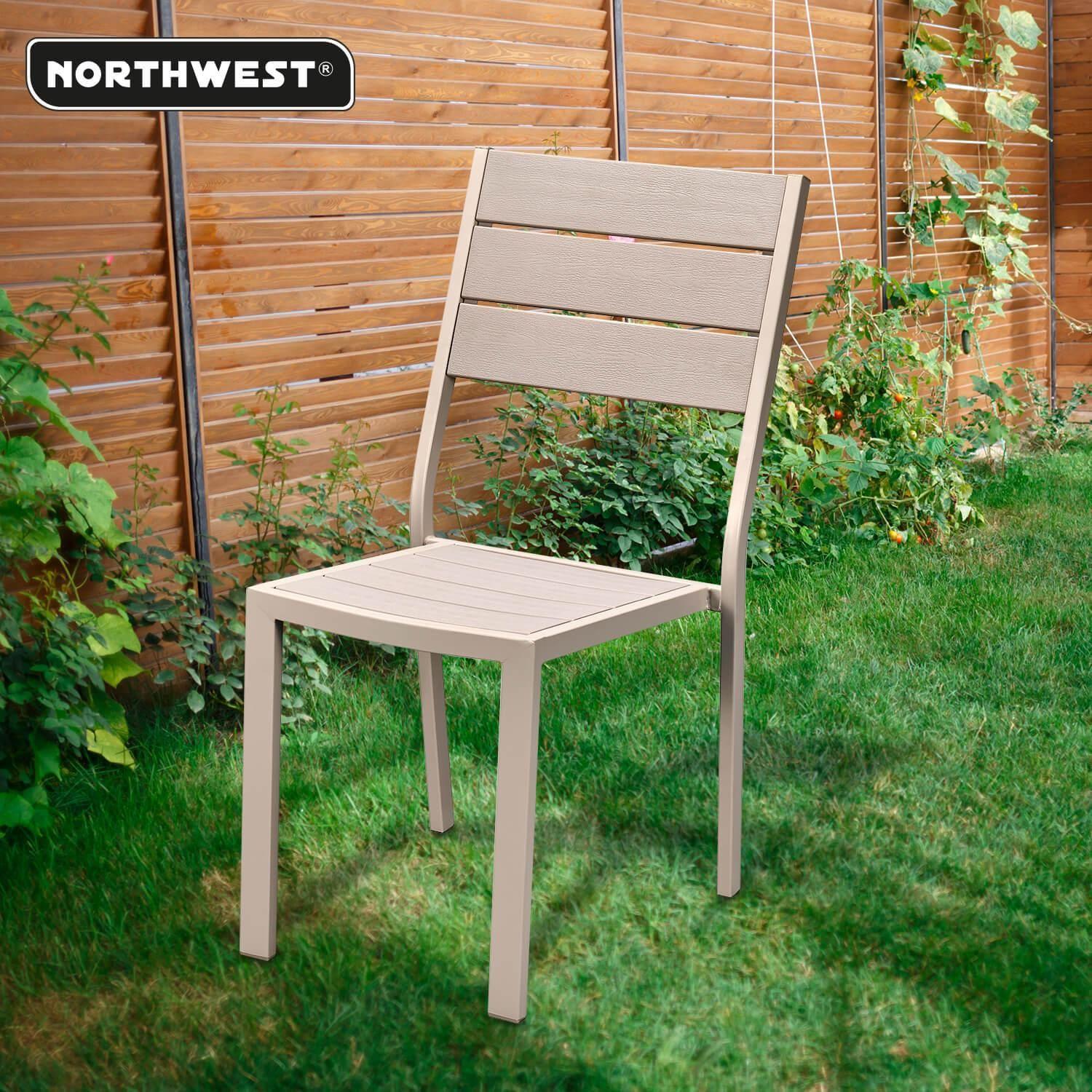 Silla Terraza Polywood Impermeable Beige Northwest-3