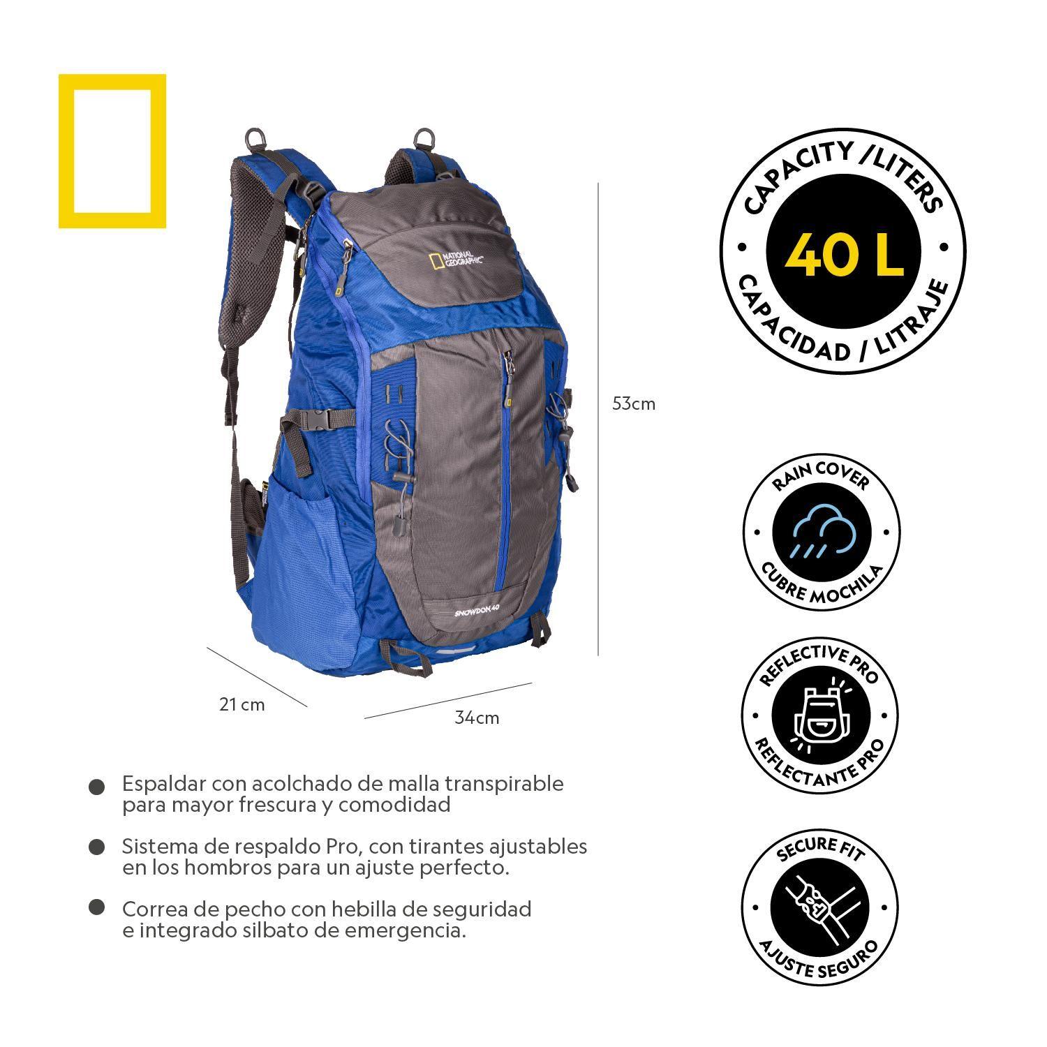 Mochila Snowdon Azul 40 Litros National Geographic-2