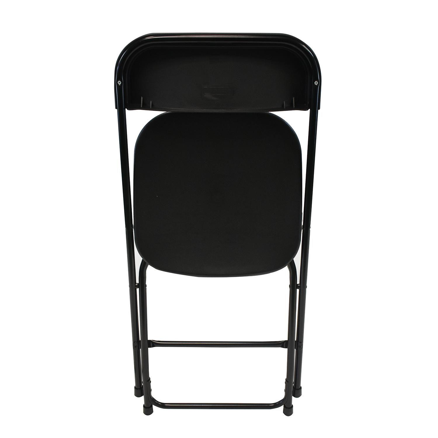 Silla Plegable Básica Negra-2